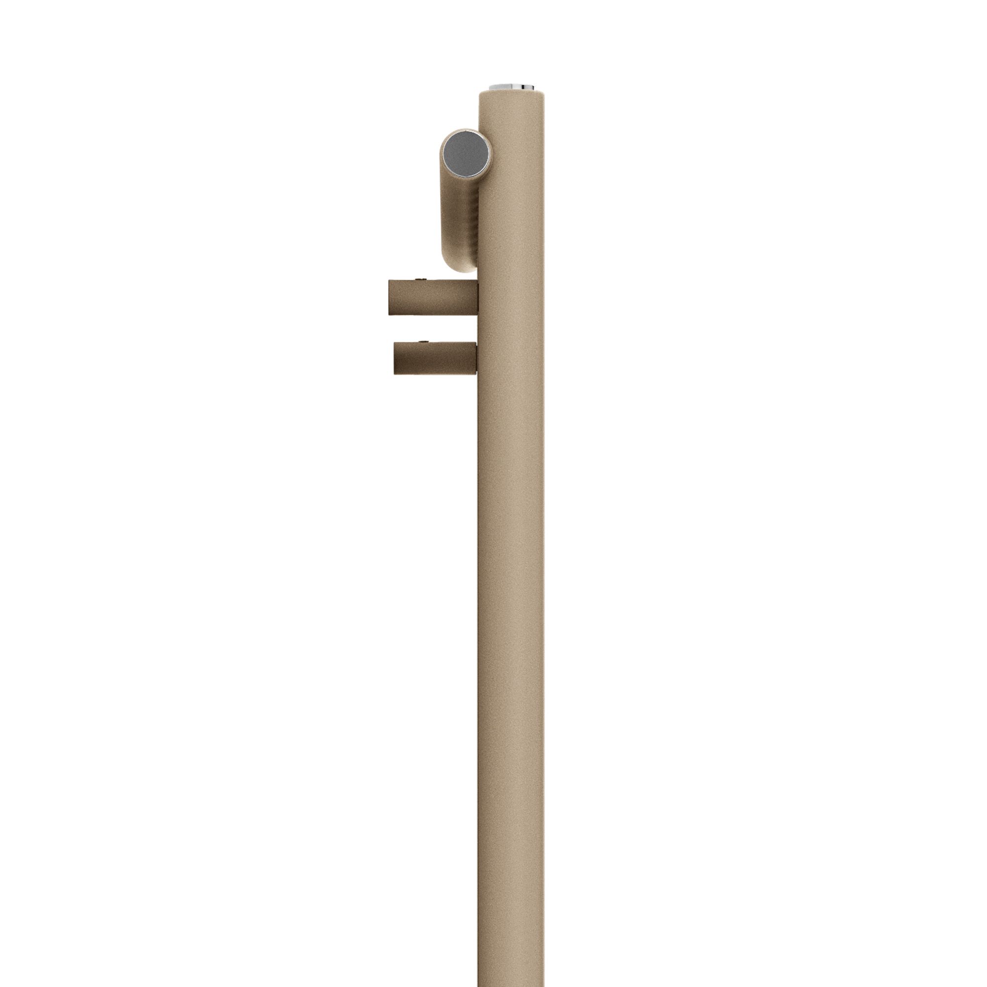 Terma Rolo Room Matt mocha Vertical Designer Radiator, (W)590mm x (H)1200mm