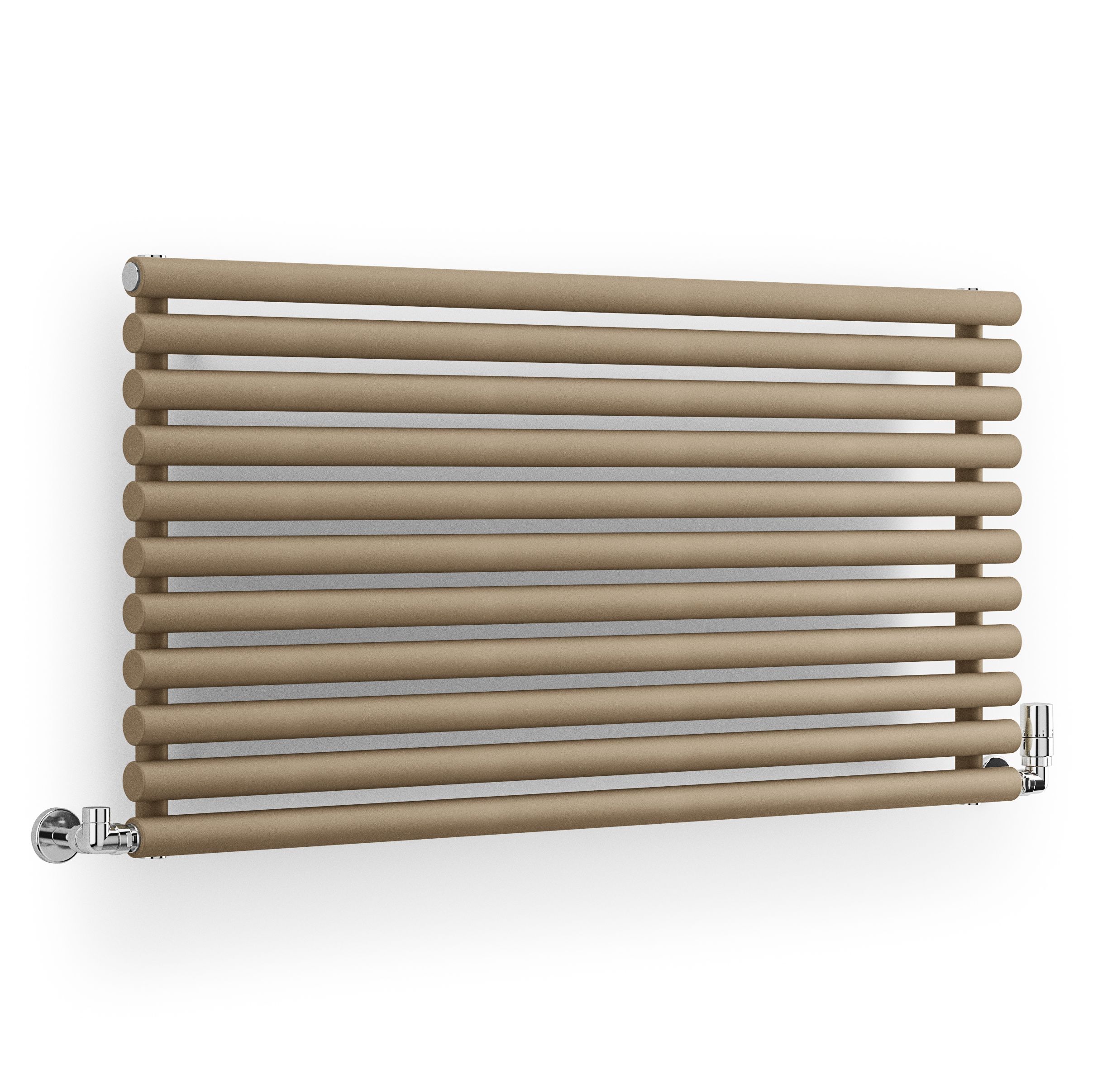 Terma Rolo Room Matt mocha Vertical Designer Radiator, (W)590mm x (H)1200mm