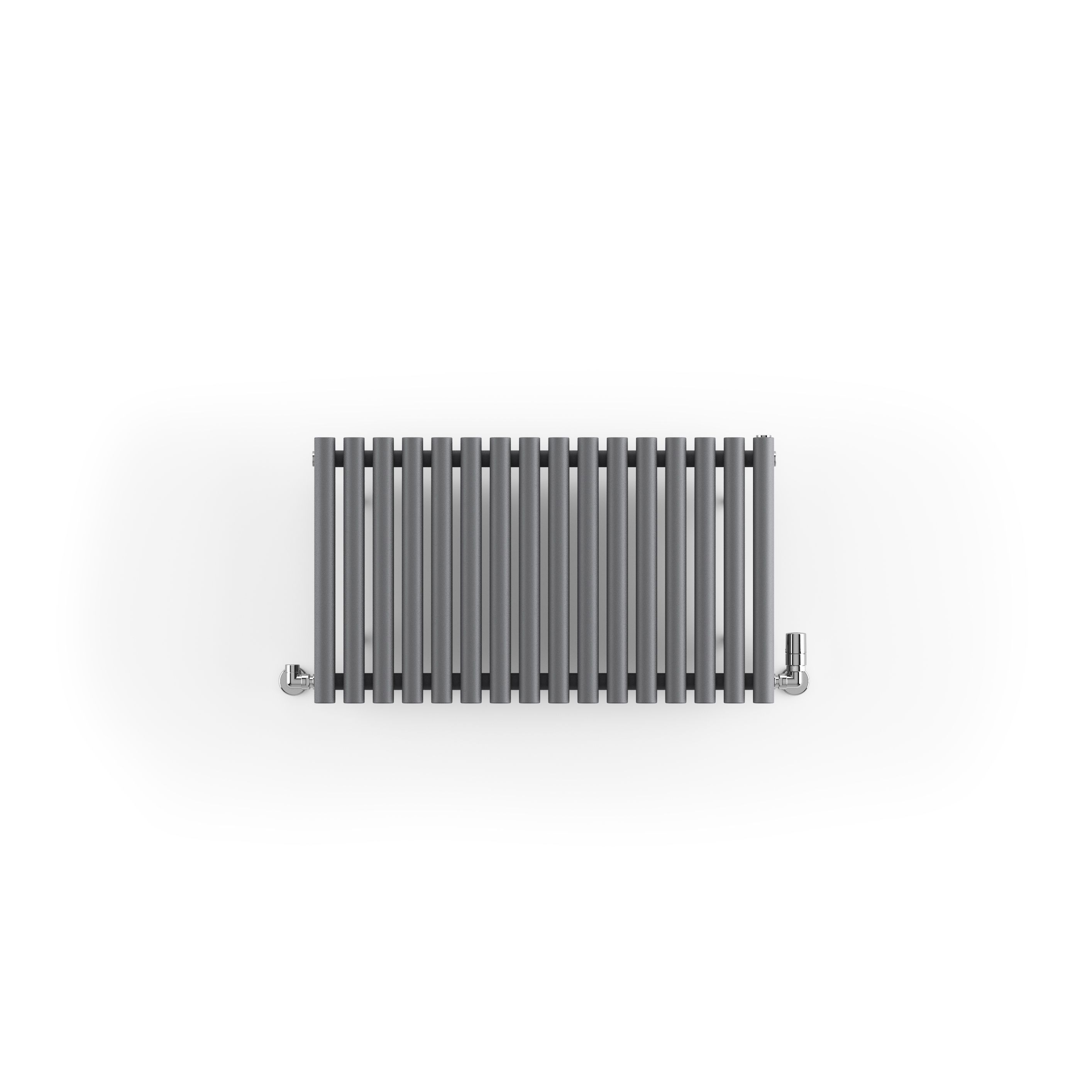 Terma Rolo room Modern grey Horizontal Designer Radiator, (W)865mm x (H)500mm