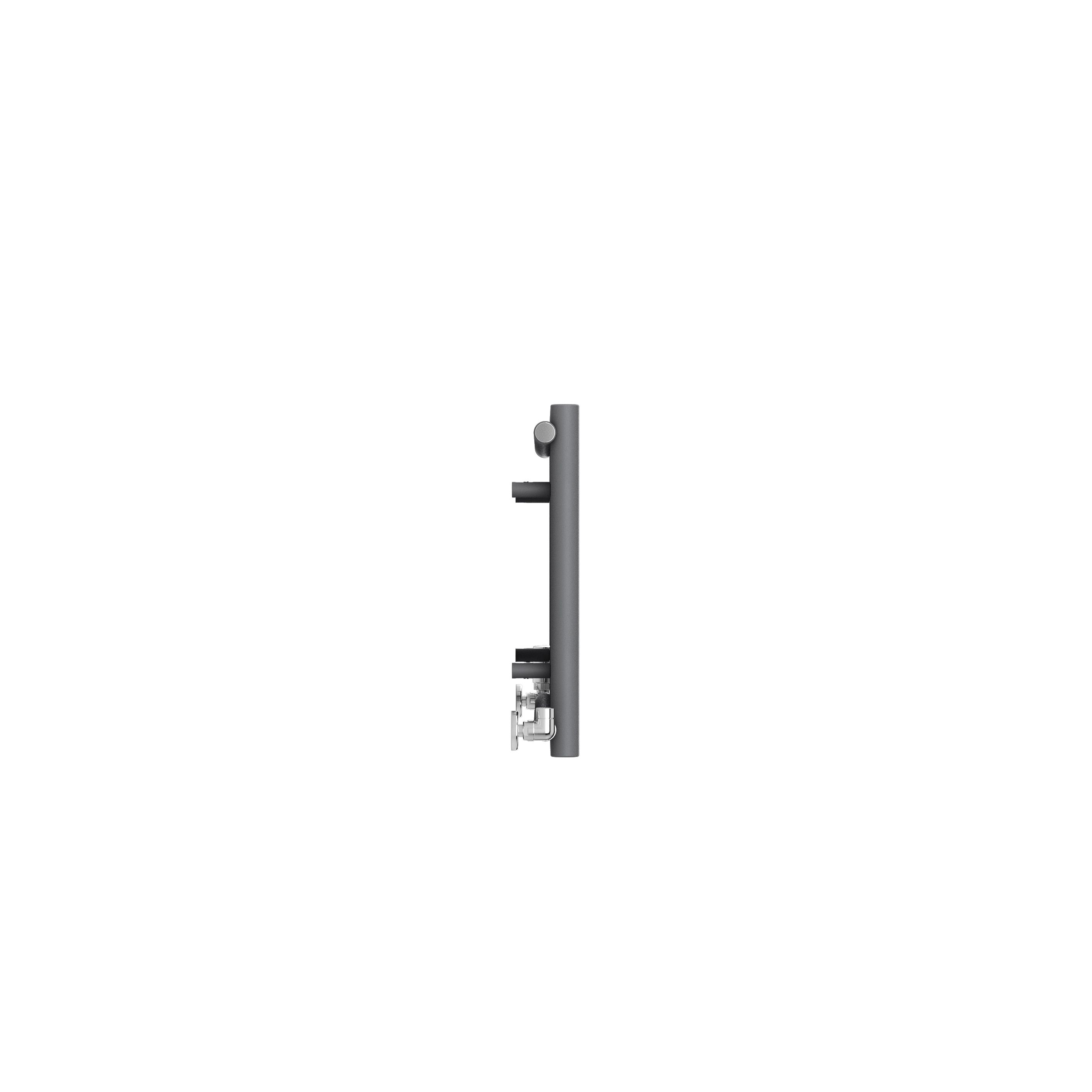 Terma Rolo room Modern grey Horizontal Designer Radiator, (W)865mm x (H)500mm