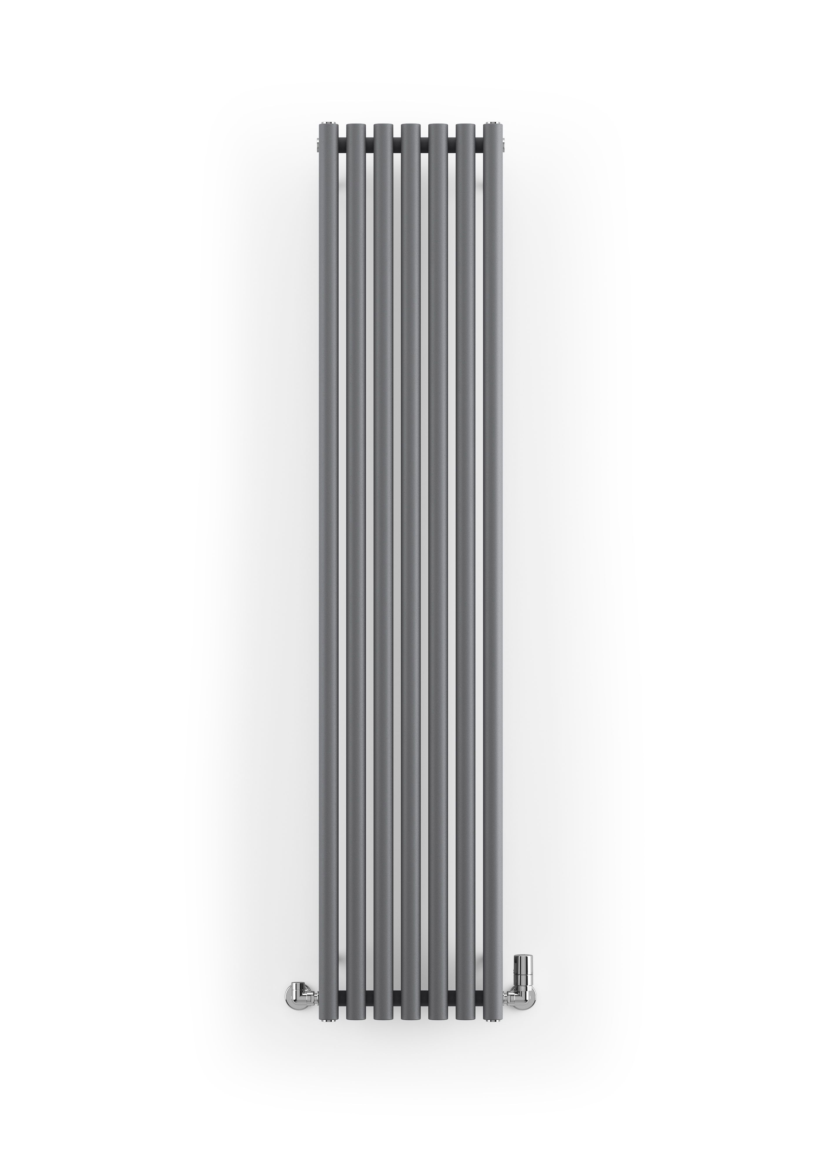 Terma Rolo room Modern grey Horizontal or vertical Designer Radiator, (W)370mm x (H)1800mm