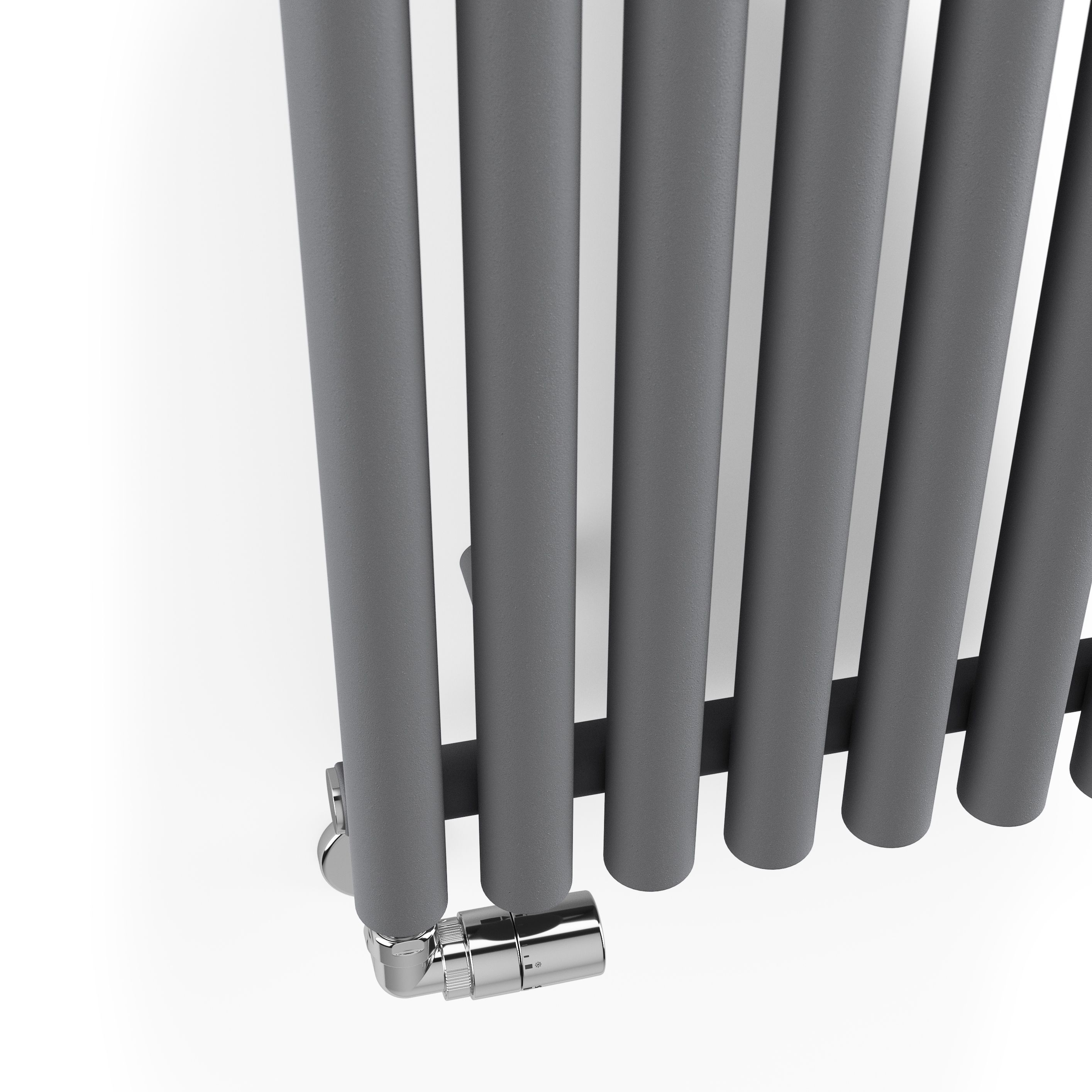 Terma Rolo room Modern grey Horizontal or vertical Designer Radiator, (W)480mm x (H)1800mm