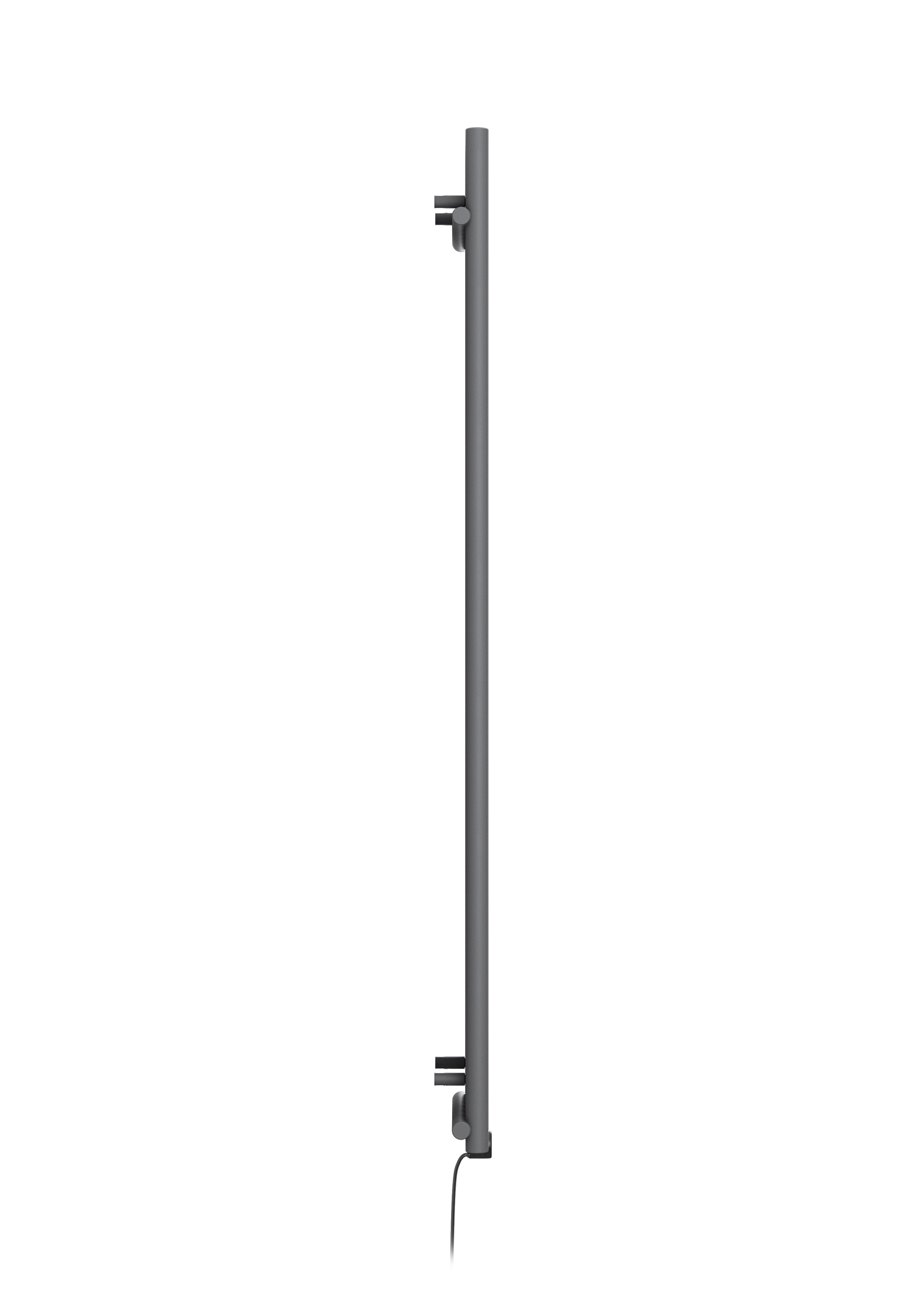 Terma Rolo room Modern grey Vertical Electric designer Radiator, (W)370mm x (H)1800mm