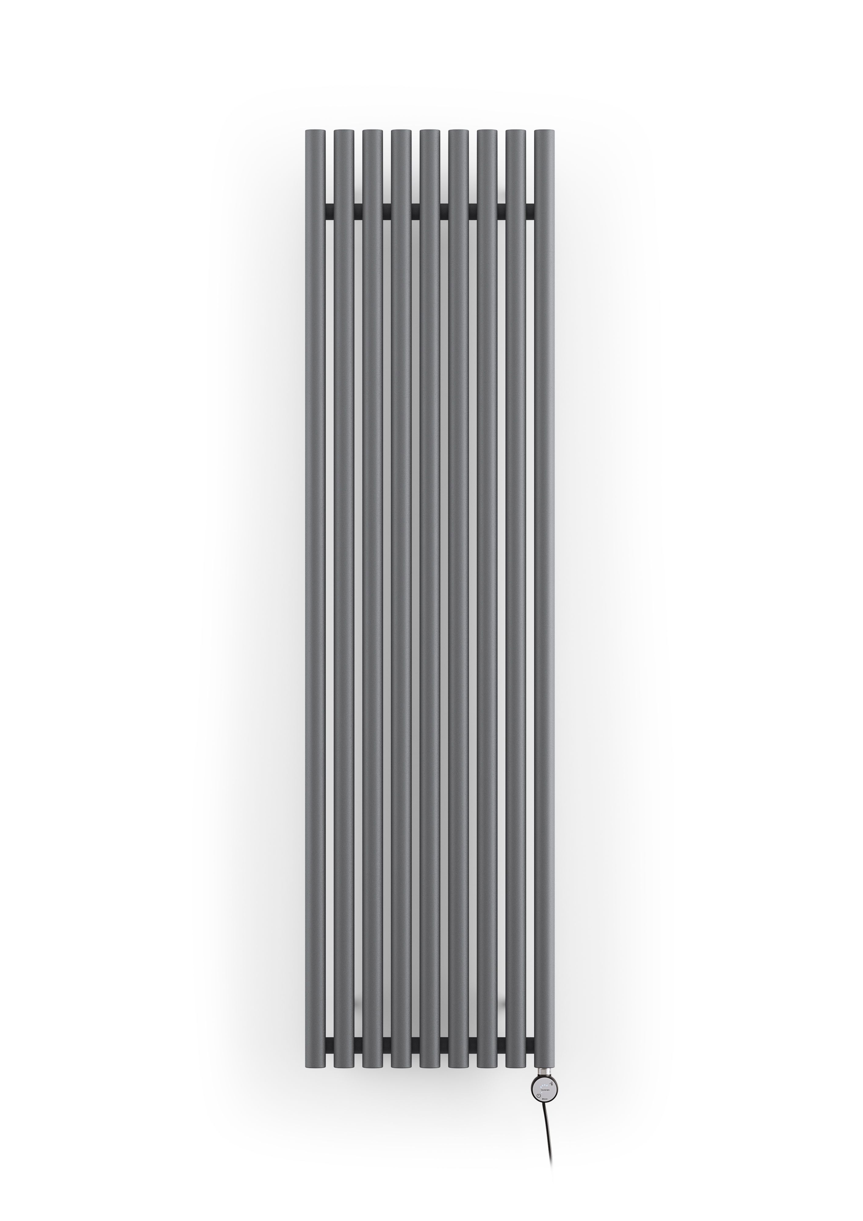 Terma Rolo room Modern grey Vertical Electric designer Radiator, (W)480mm x (H)1800mm