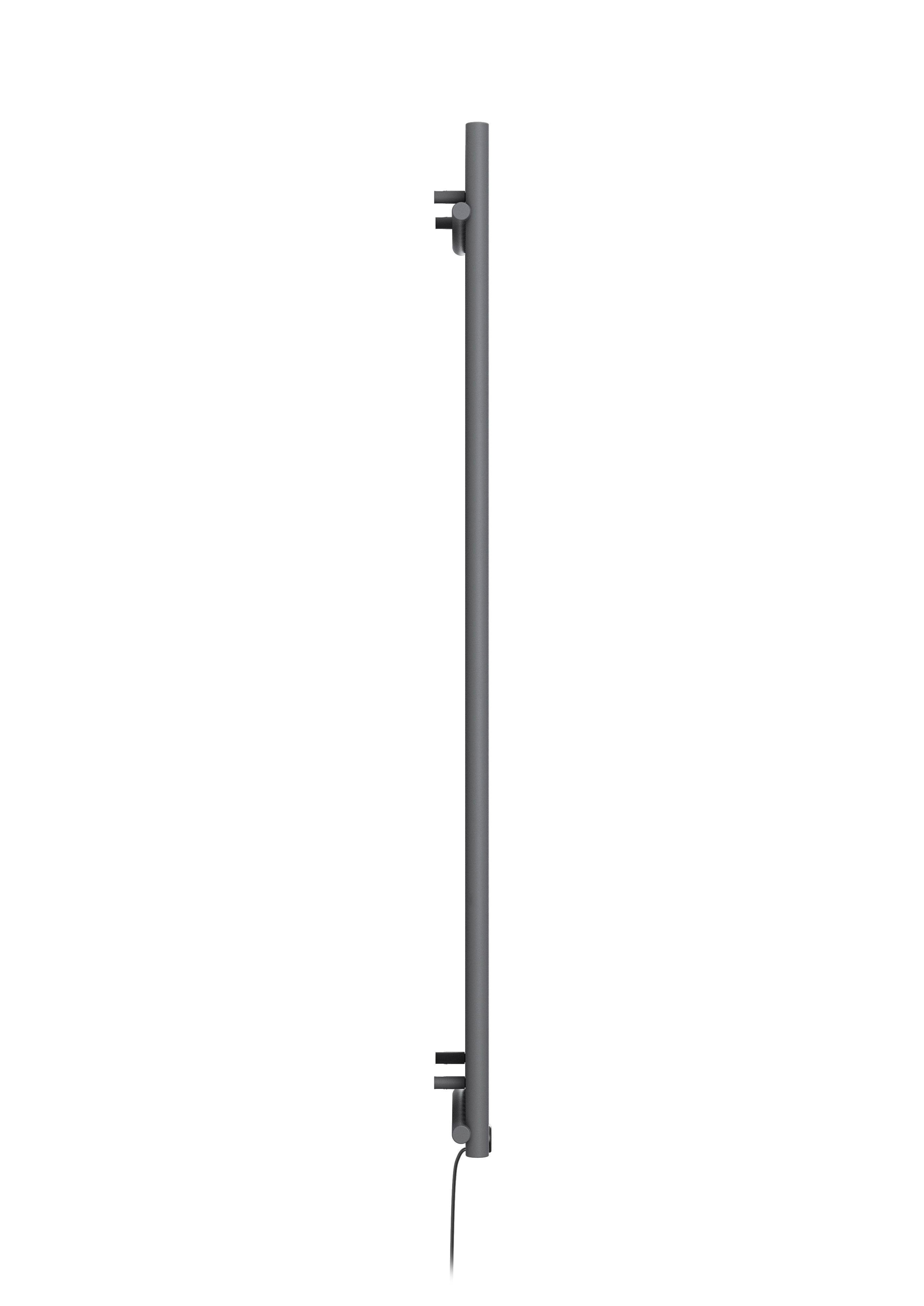 Terma Rolo room Modern grey Vertical Electric designer Radiator, (W)480mm x (H)1800mm