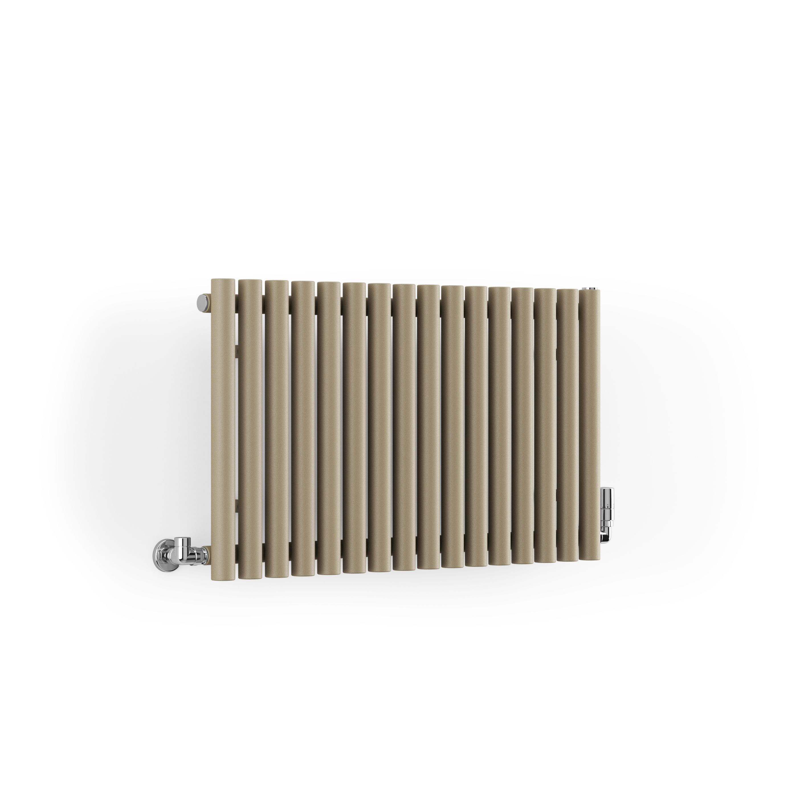 Terma Rolo room Quartz mocha Horizontal Designer Radiator, (W)865mm x (H)500mm