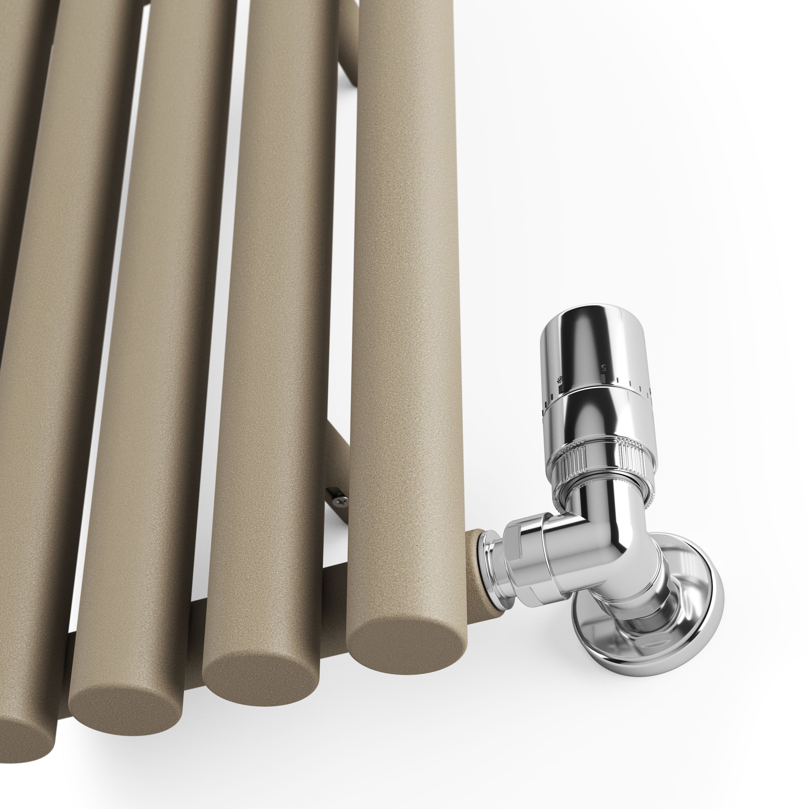 Terma Rolo room Quartz mocha Horizontal Designer Radiator, (W)865mm x (H)500mm