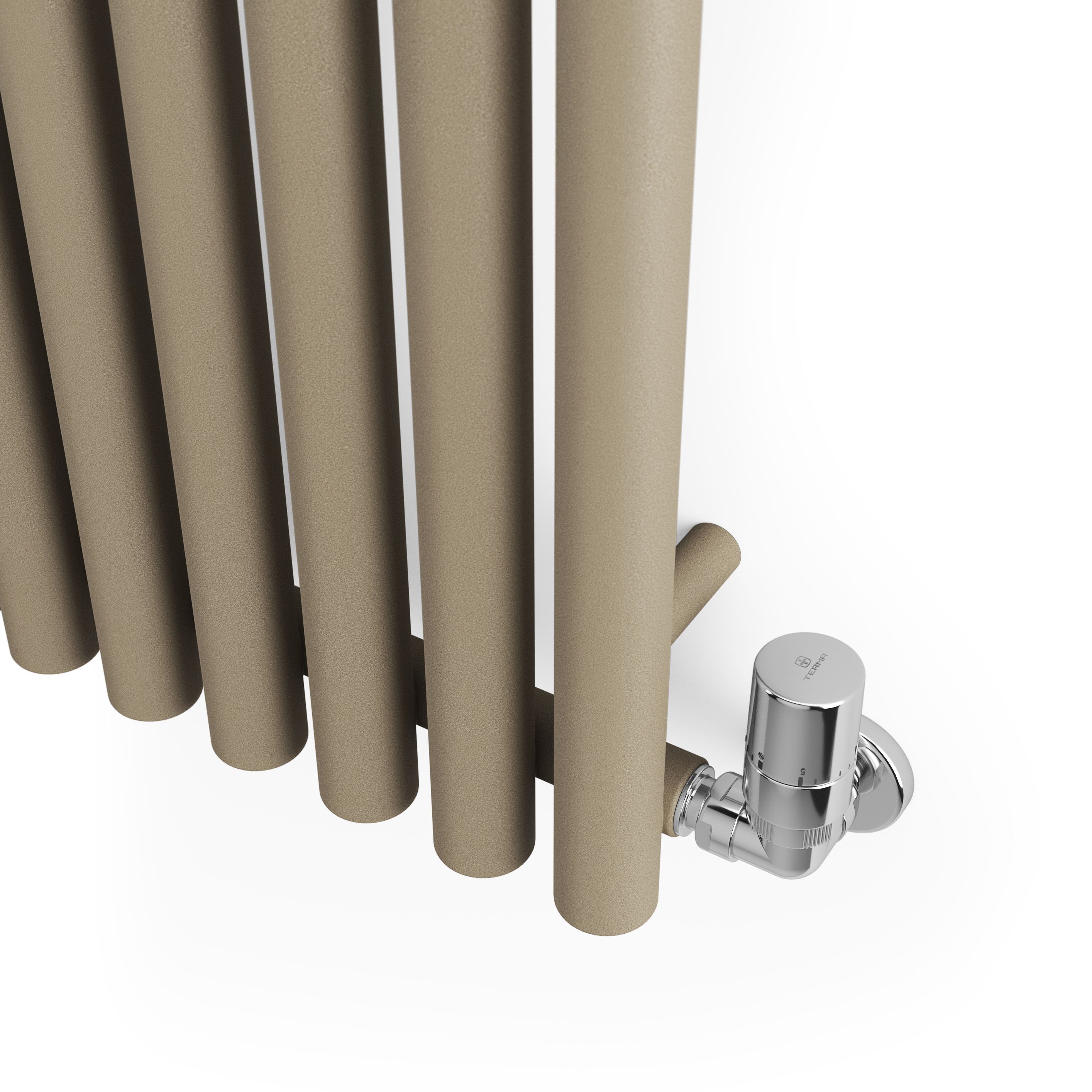 Terma Rolo room Quartz mocha Horizontal or vertical Designer Radiator, (W)590mm x (H)1800mm