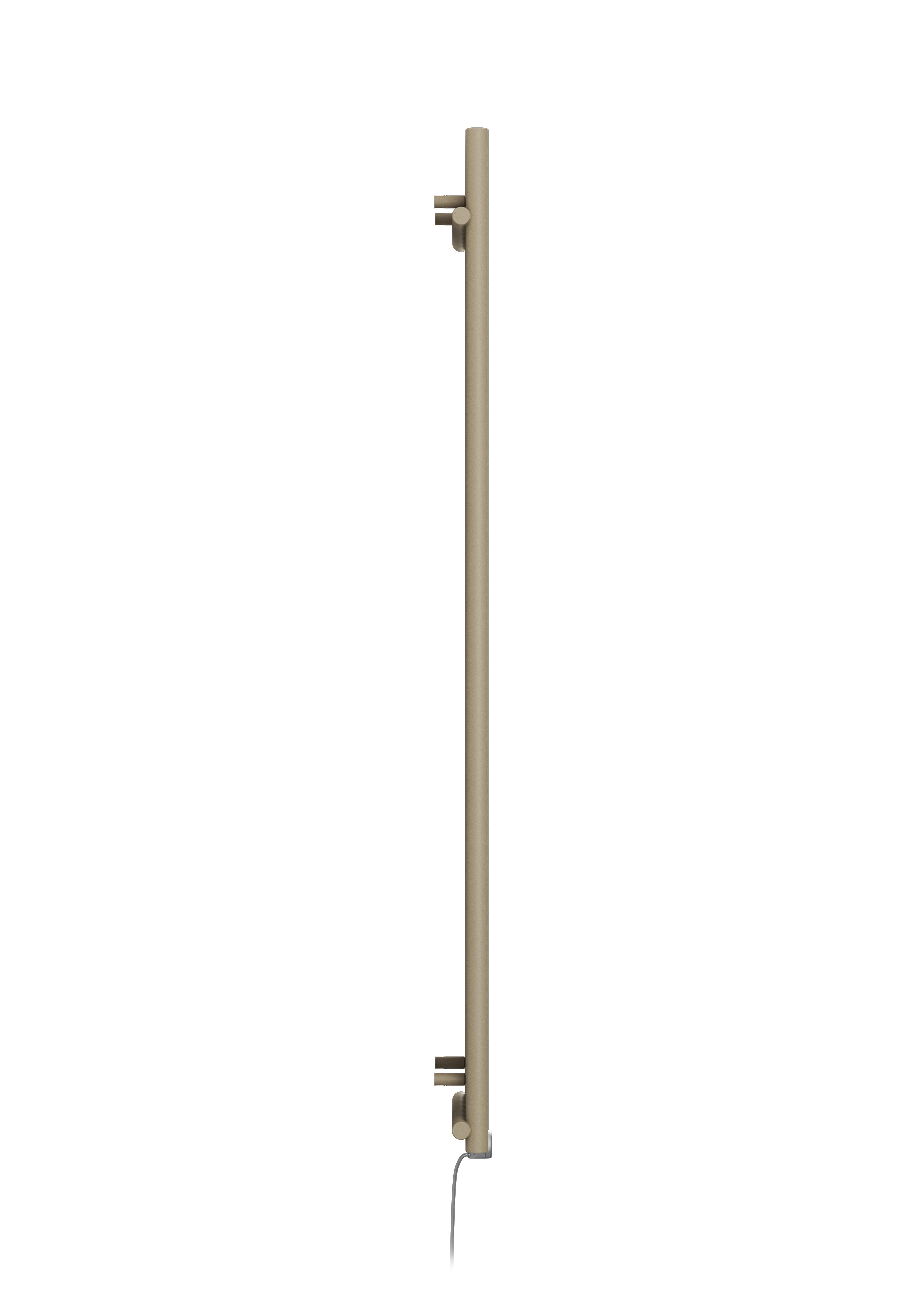 Terma Rolo room Quartz mocha Vertical Electric designer Radiator, (W)370mm x (H)1800mm