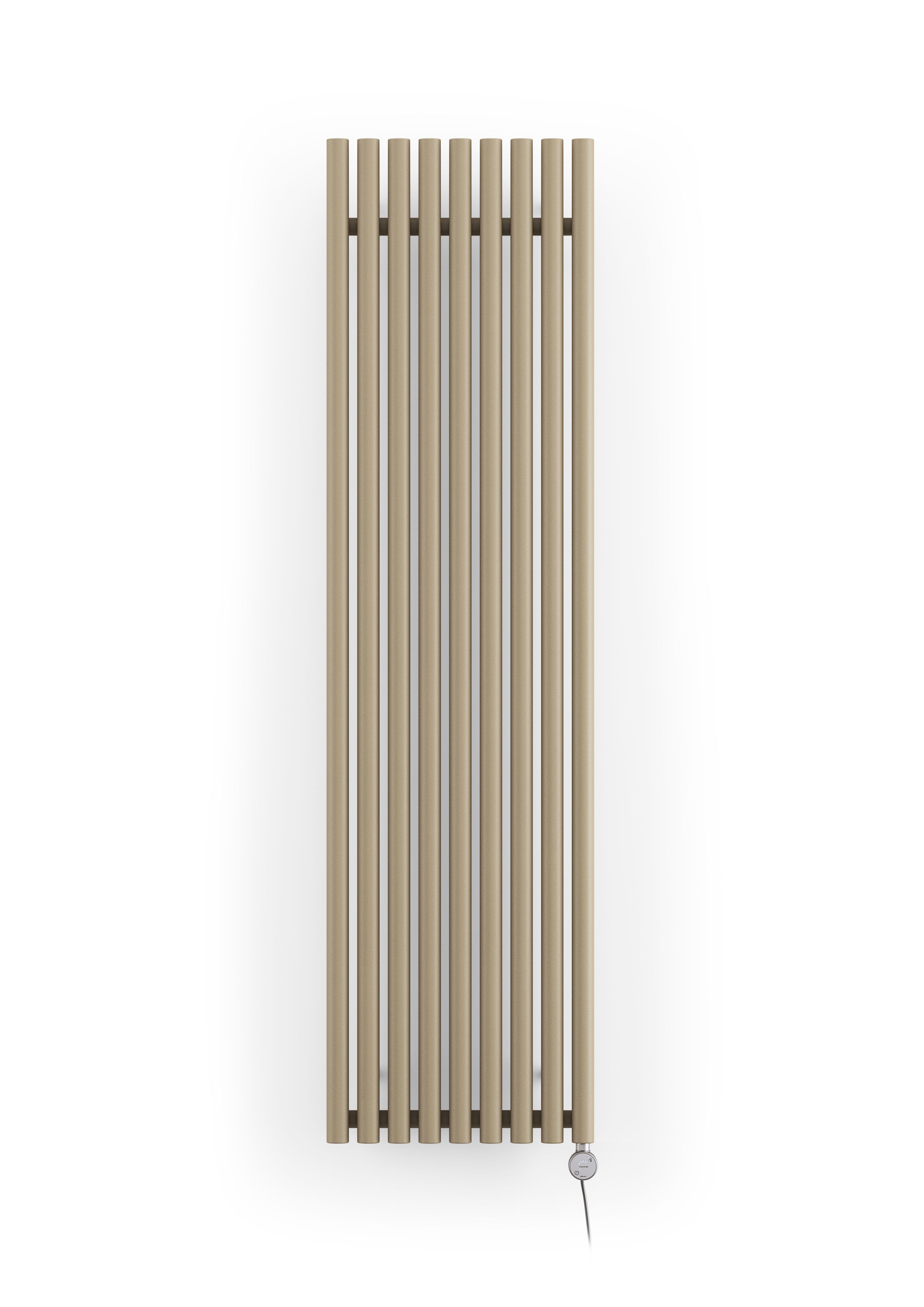 Terma Rolo room Quartz mocha Vertical Electric designer Radiator, (W)480mm x (H)1800mm