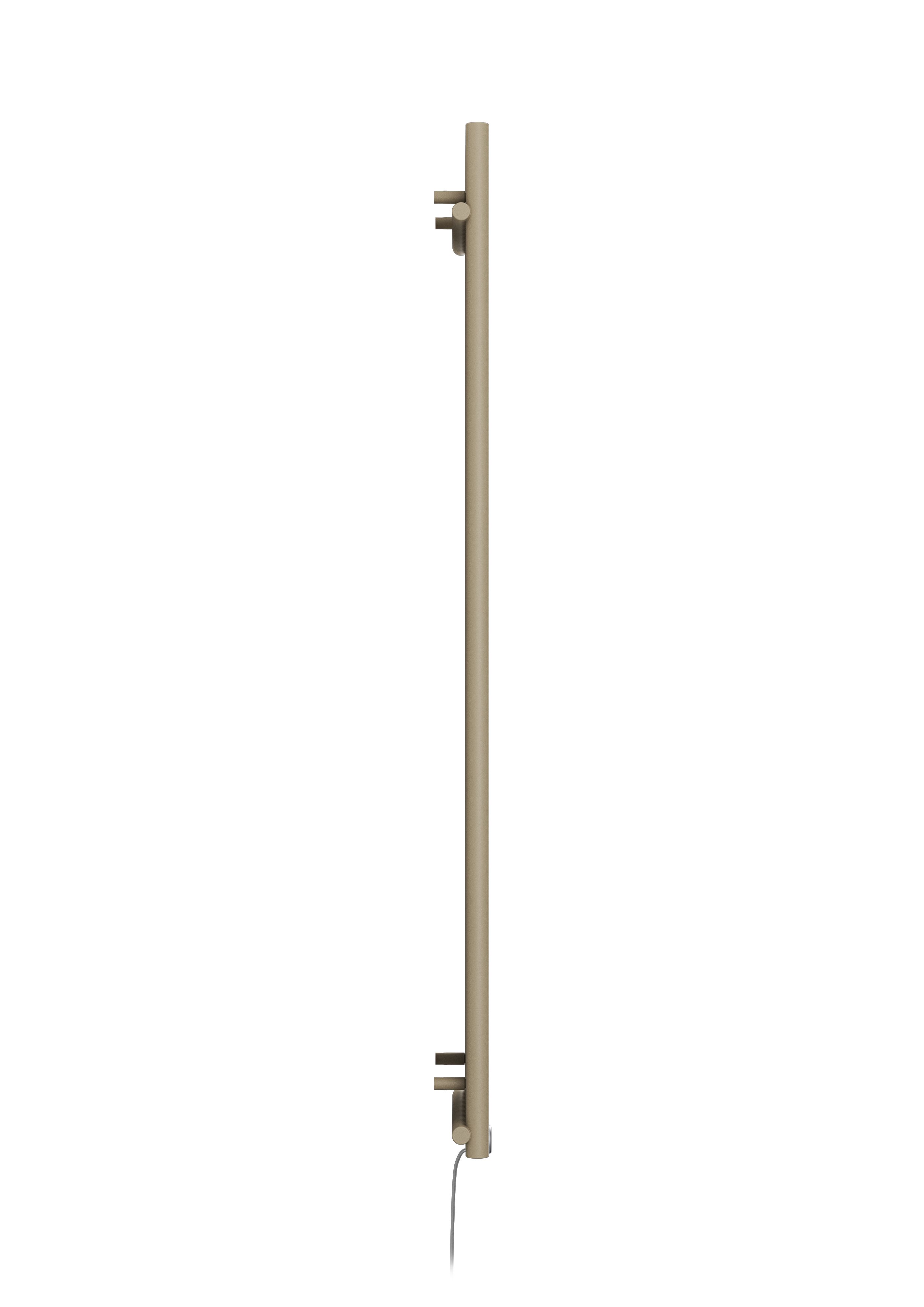 Terma Rolo room Quartz mocha Vertical Electric designer Radiator, (W)480mm x (H)1800mm