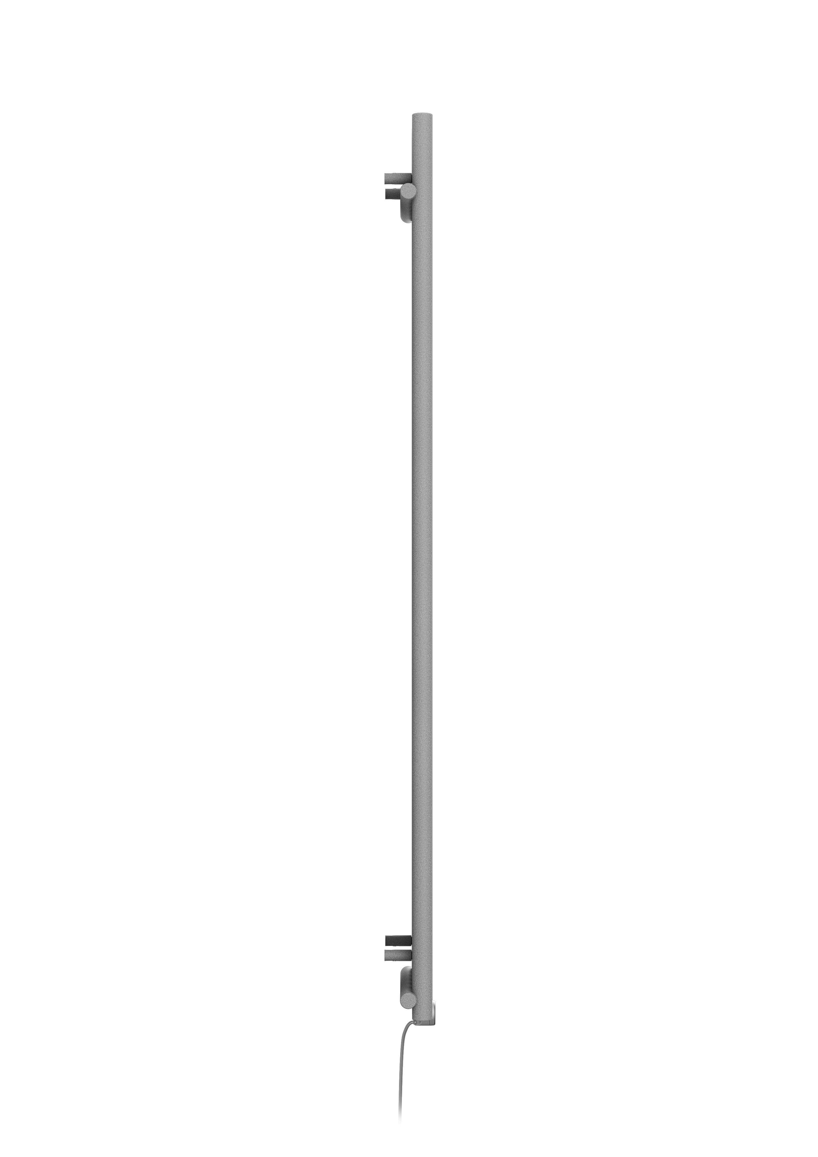 Terma Rolo room Salt n pepper Vertical Electric designer Radiator, (W)370mm x (H)1800mm