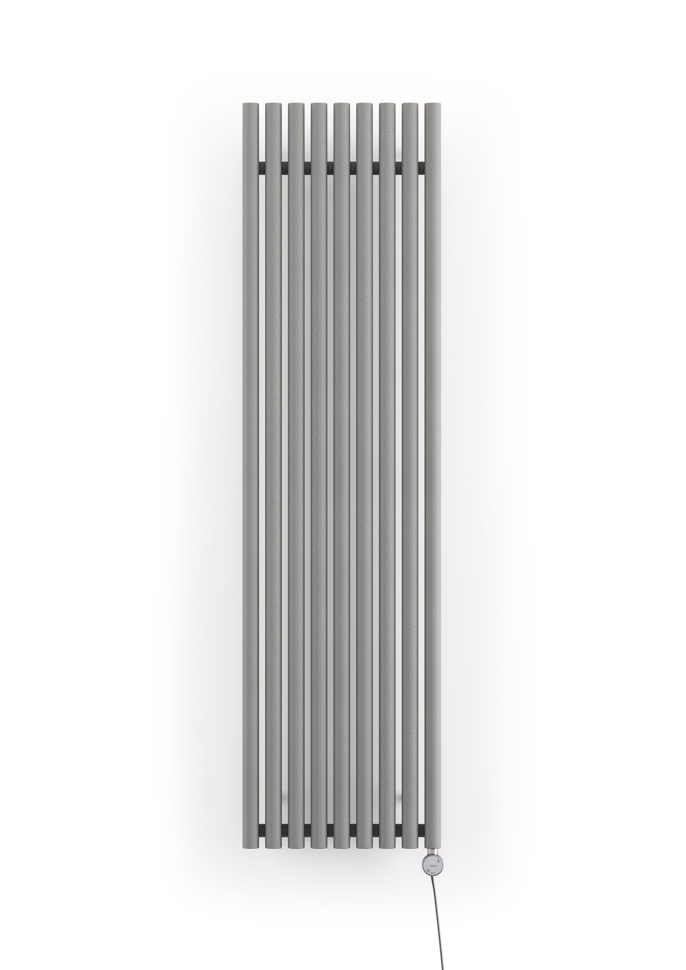 Terma Rolo room Salt n pepper Vertical Electric designer Radiator, (W)480mm x (H)1800mm