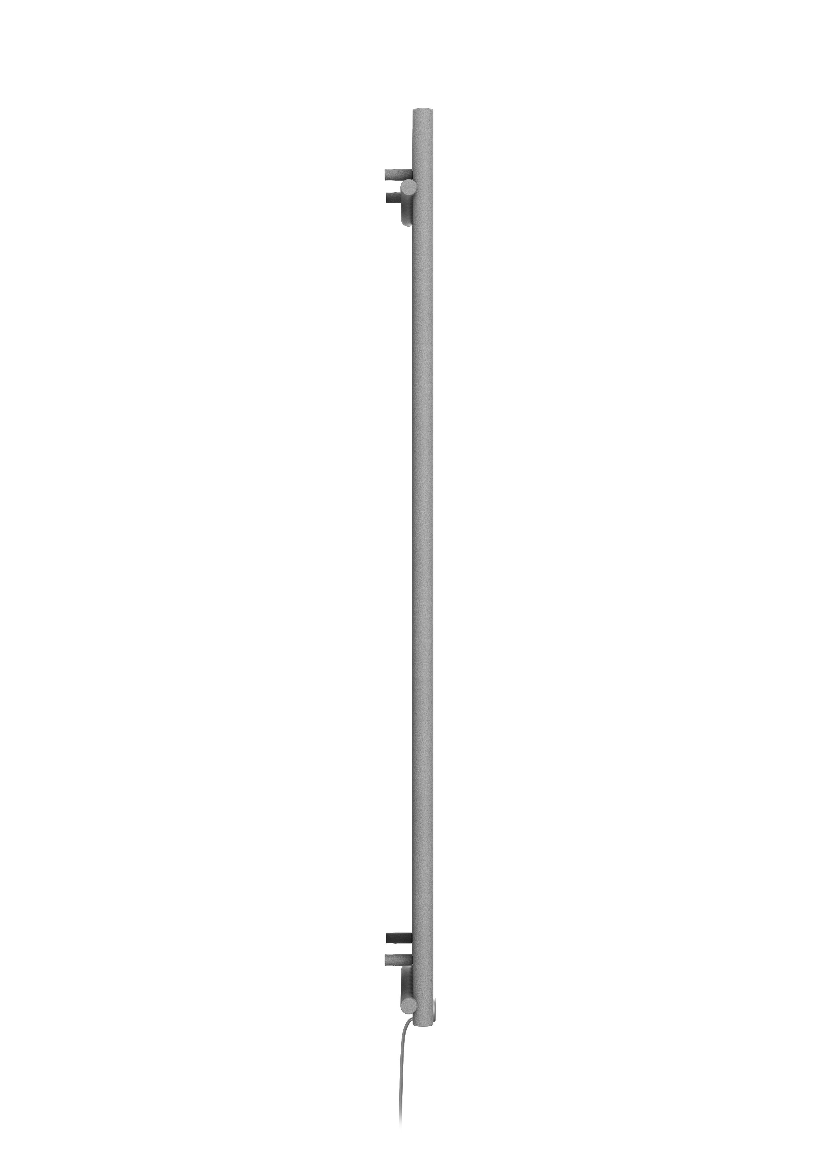 Terma Rolo room Salt n pepper Vertical Electric designer Radiator, (W)480mm x (H)1800mm