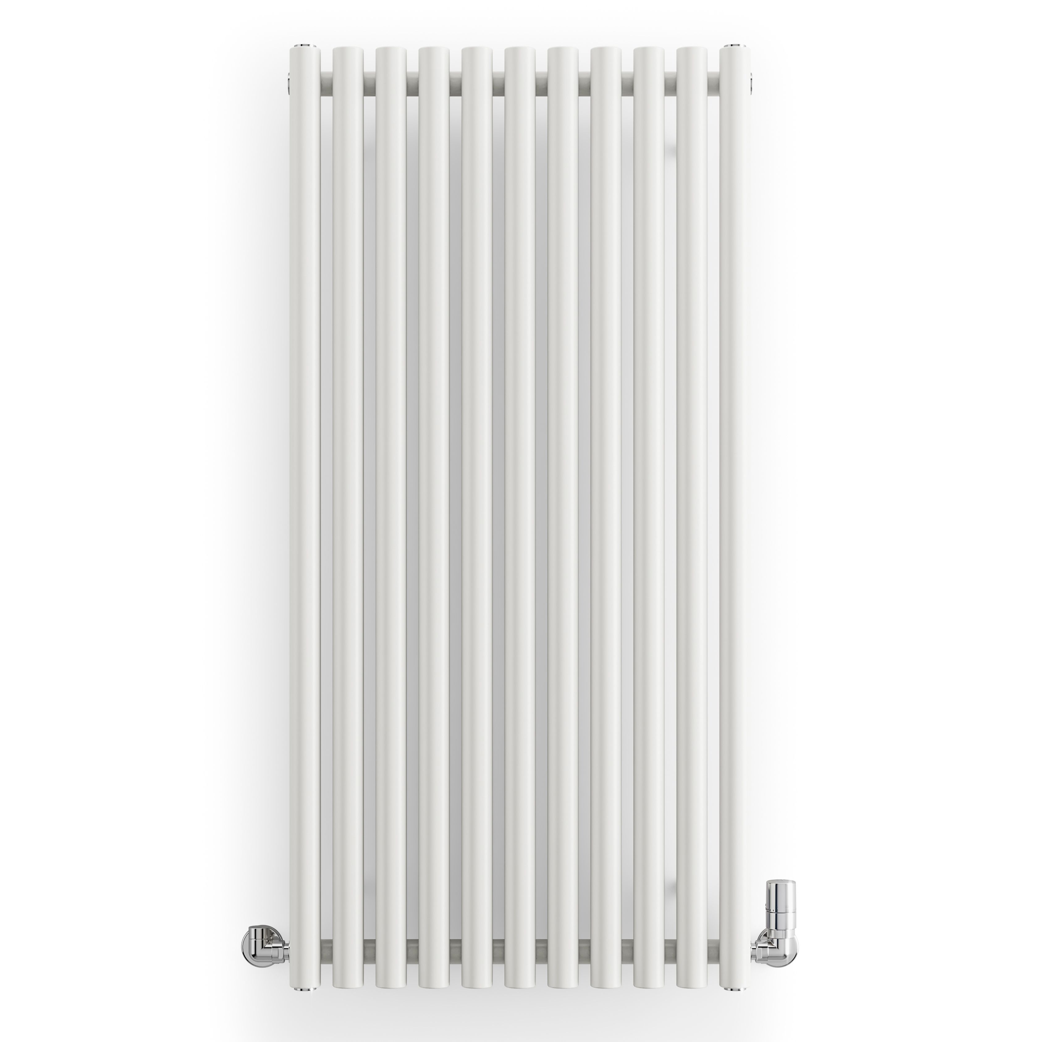 Terma Rolo Room Satin white Horizontal or vertical Designer Radiator, (W)590mm x (H)1200mm