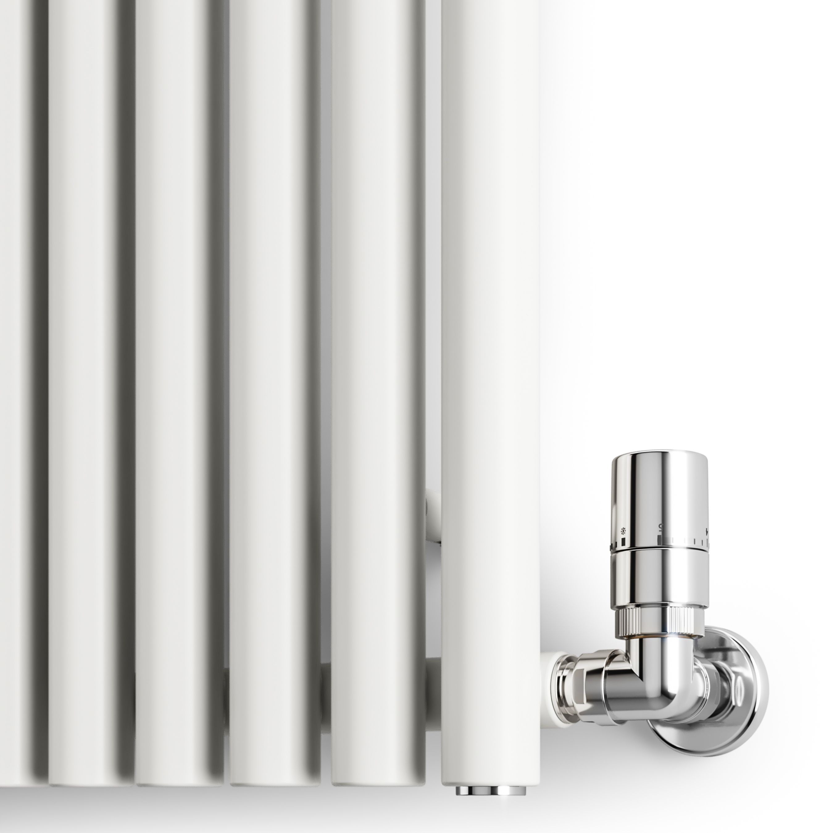 Terma Rolo Room Satin white Horizontal or vertical Designer Radiator, (W)590mm x (H)1200mm