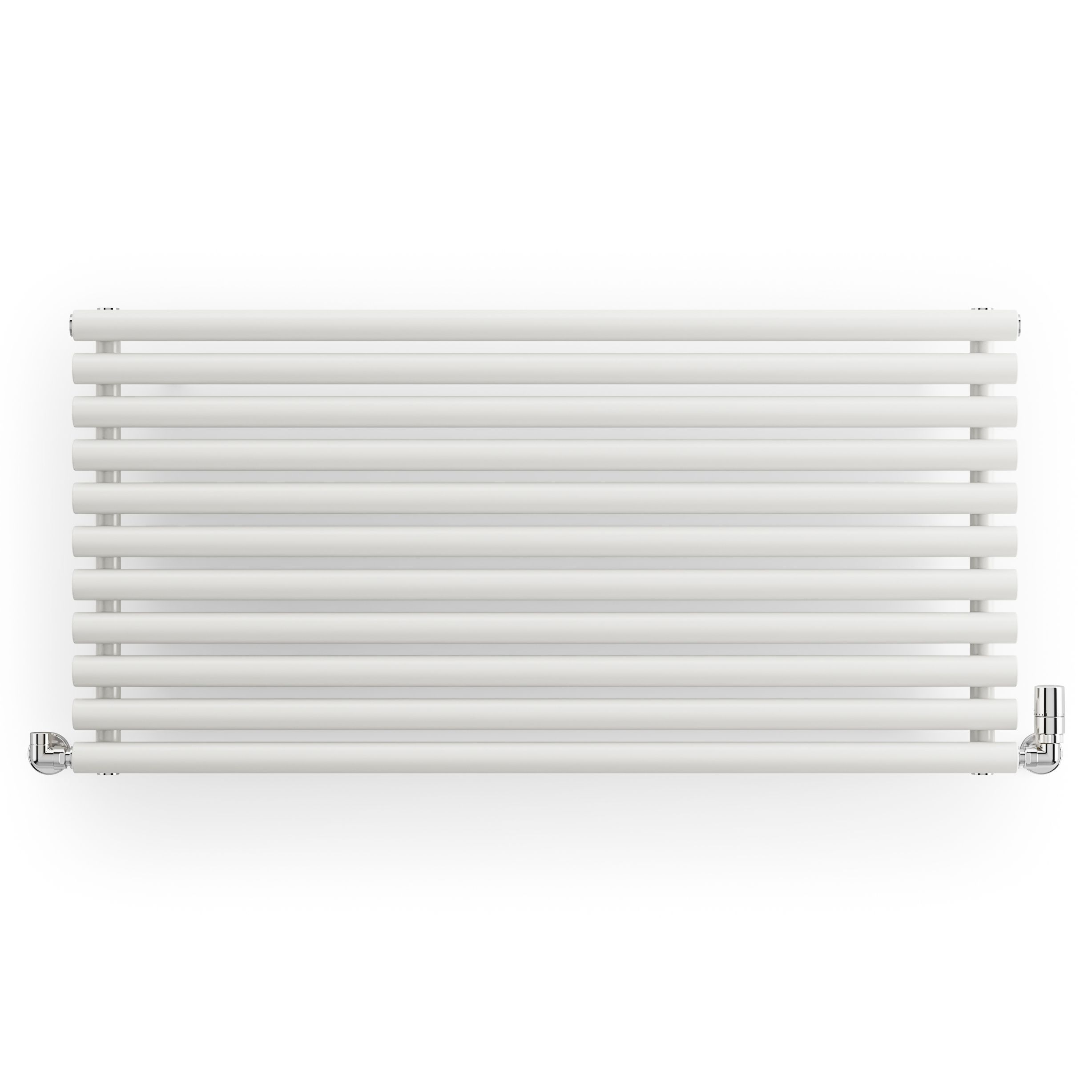 Terma Rolo Room Satin white Horizontal or vertical Designer Radiator, (W)590mm x (H)1200mm
