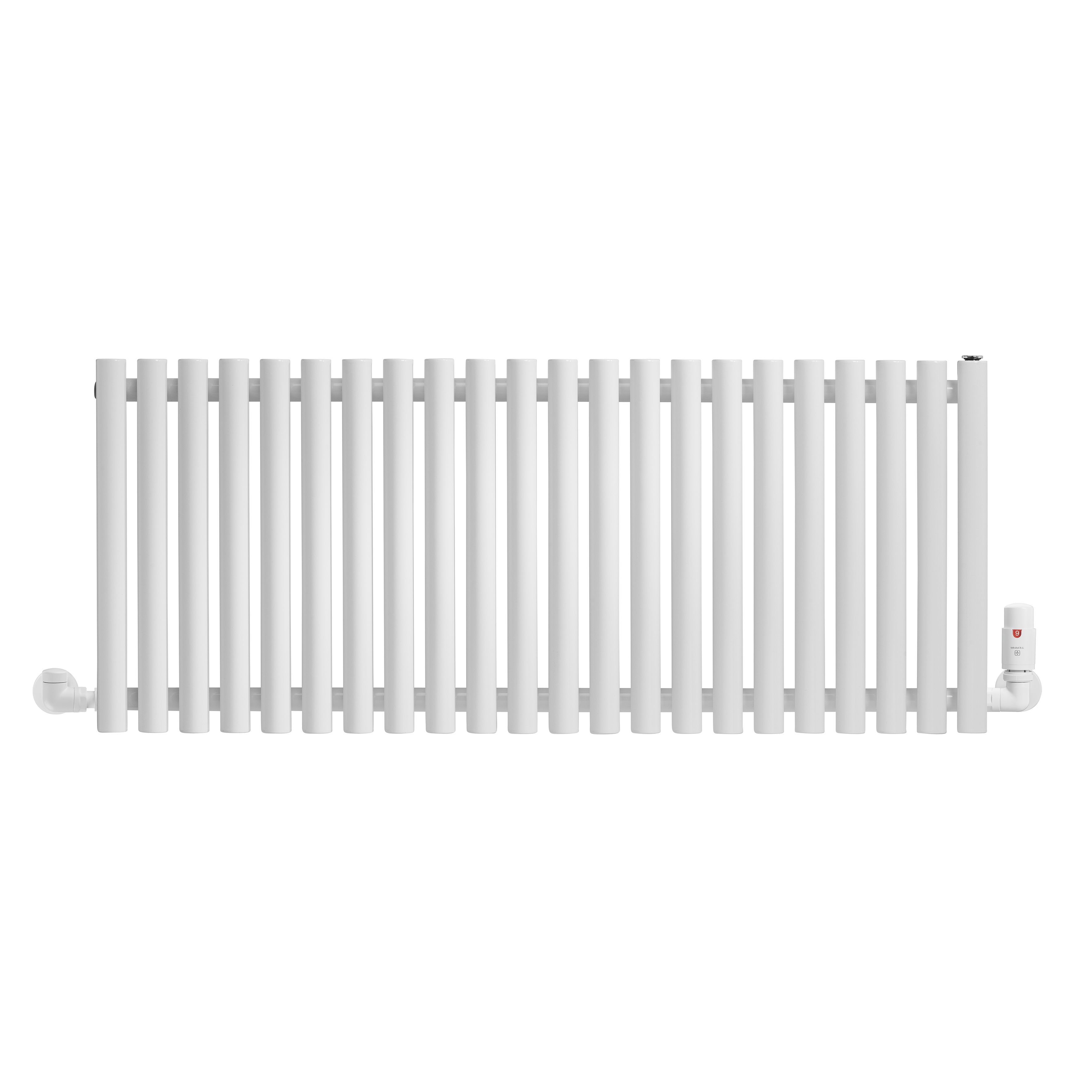 Terma Rolo Room White Hydronic Horizontal Designer 2768BTU Radiator, (W)1195mm x (H)500mm