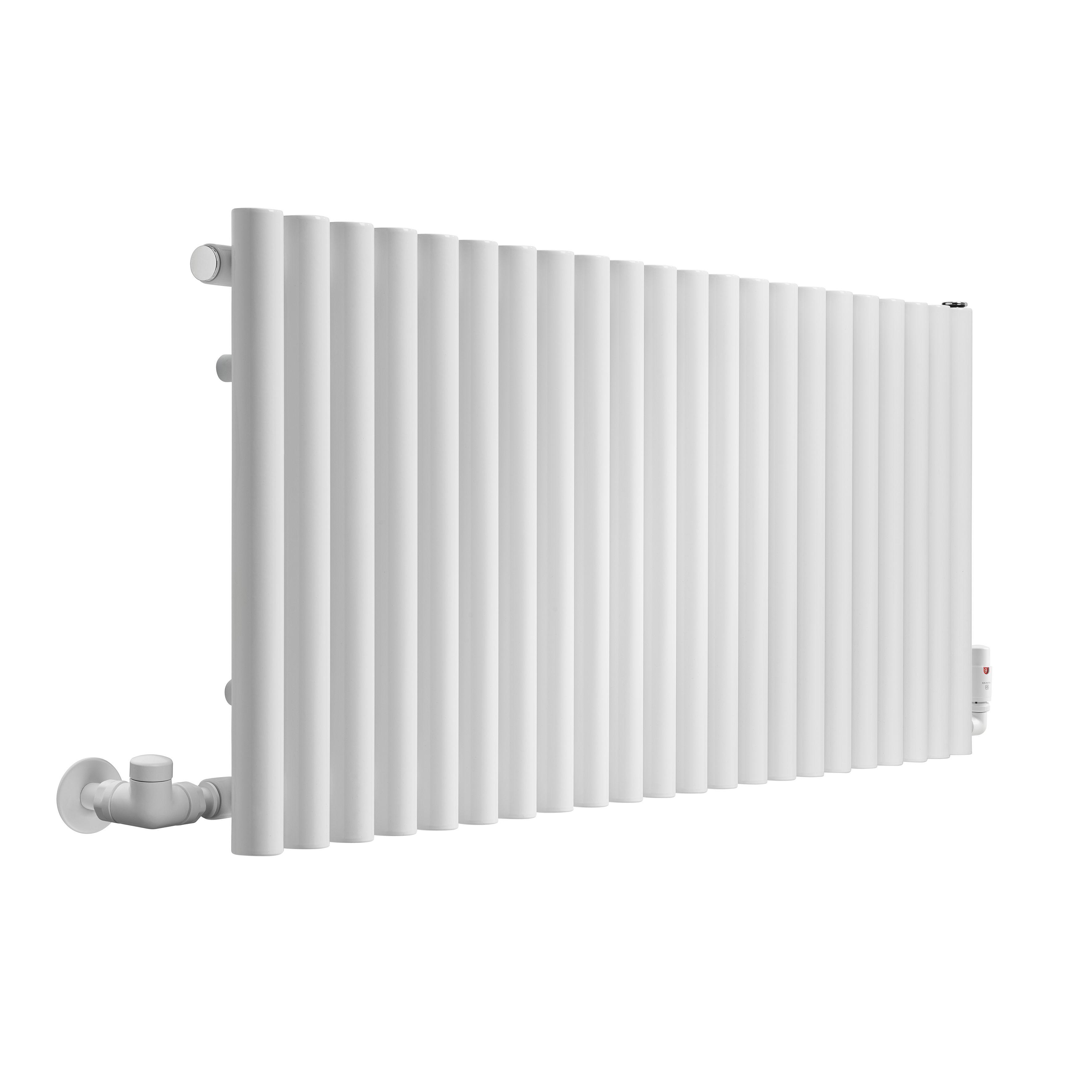 Terma Rolo Room White Hydronic Horizontal Designer 2768BTU Radiator, (W)1195mm x (H)500mm