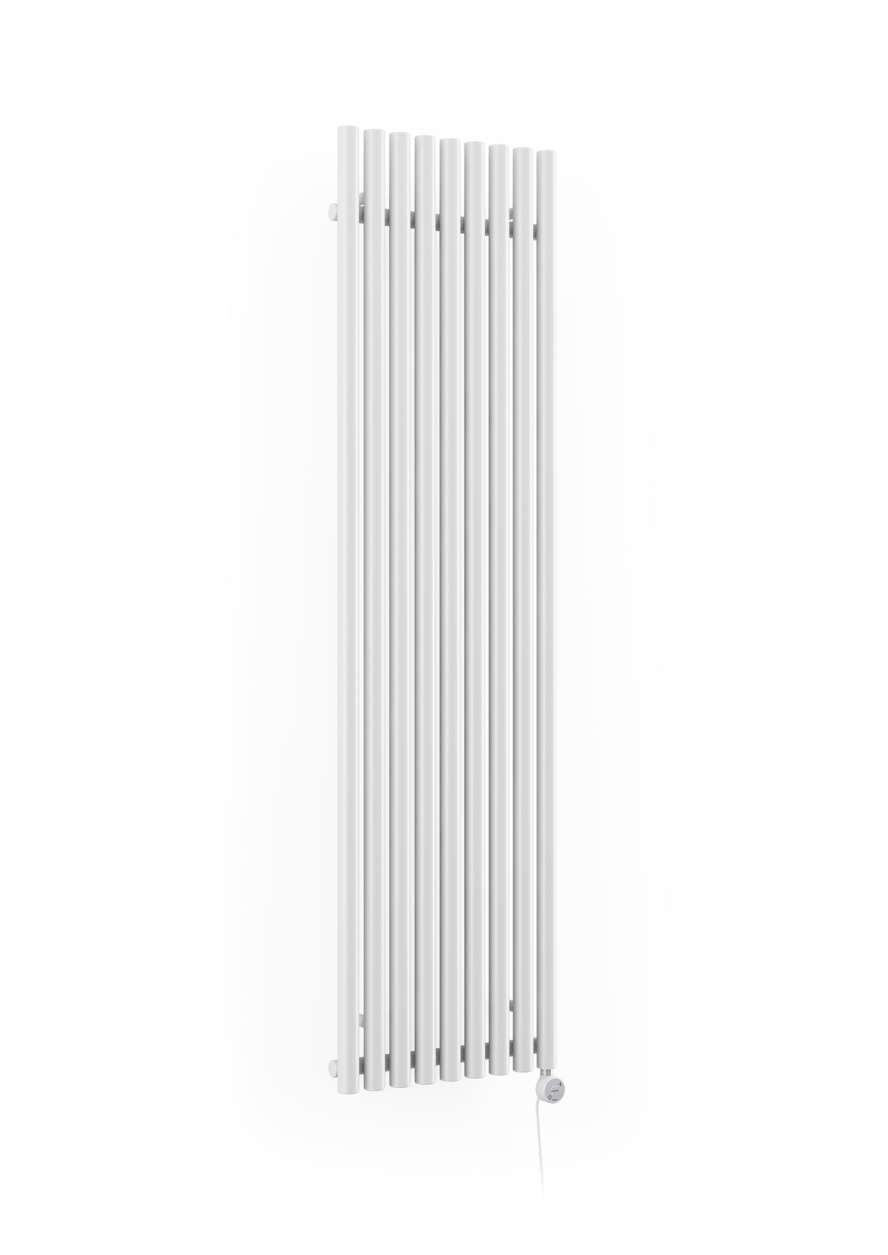 Terma Rolo room White Vertical Electric designer Radiator, (W)480mm x (H)1800mm