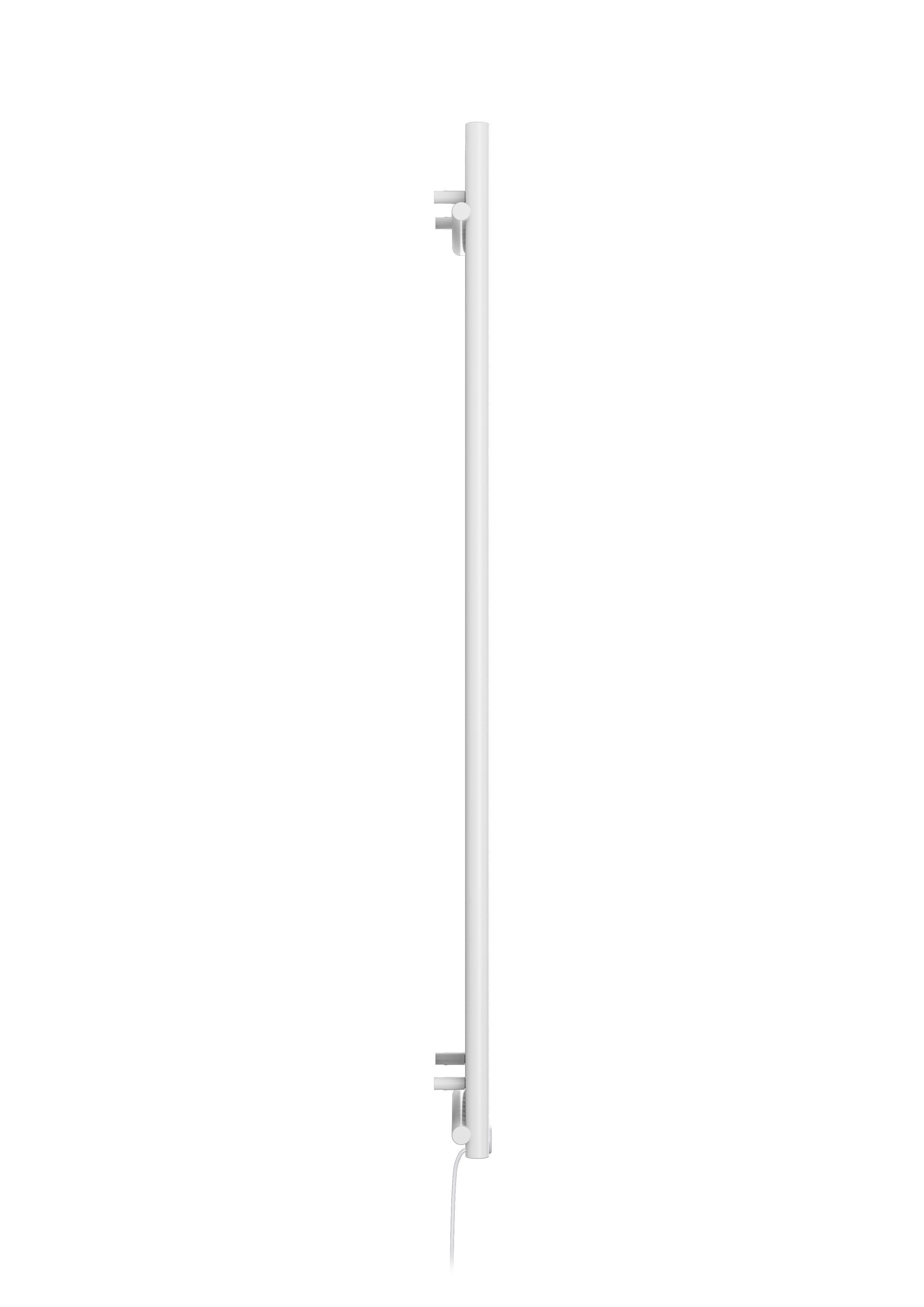 Terma Rolo room White Vertical Electric designer Radiator, (W)480mm x (H)1800mm