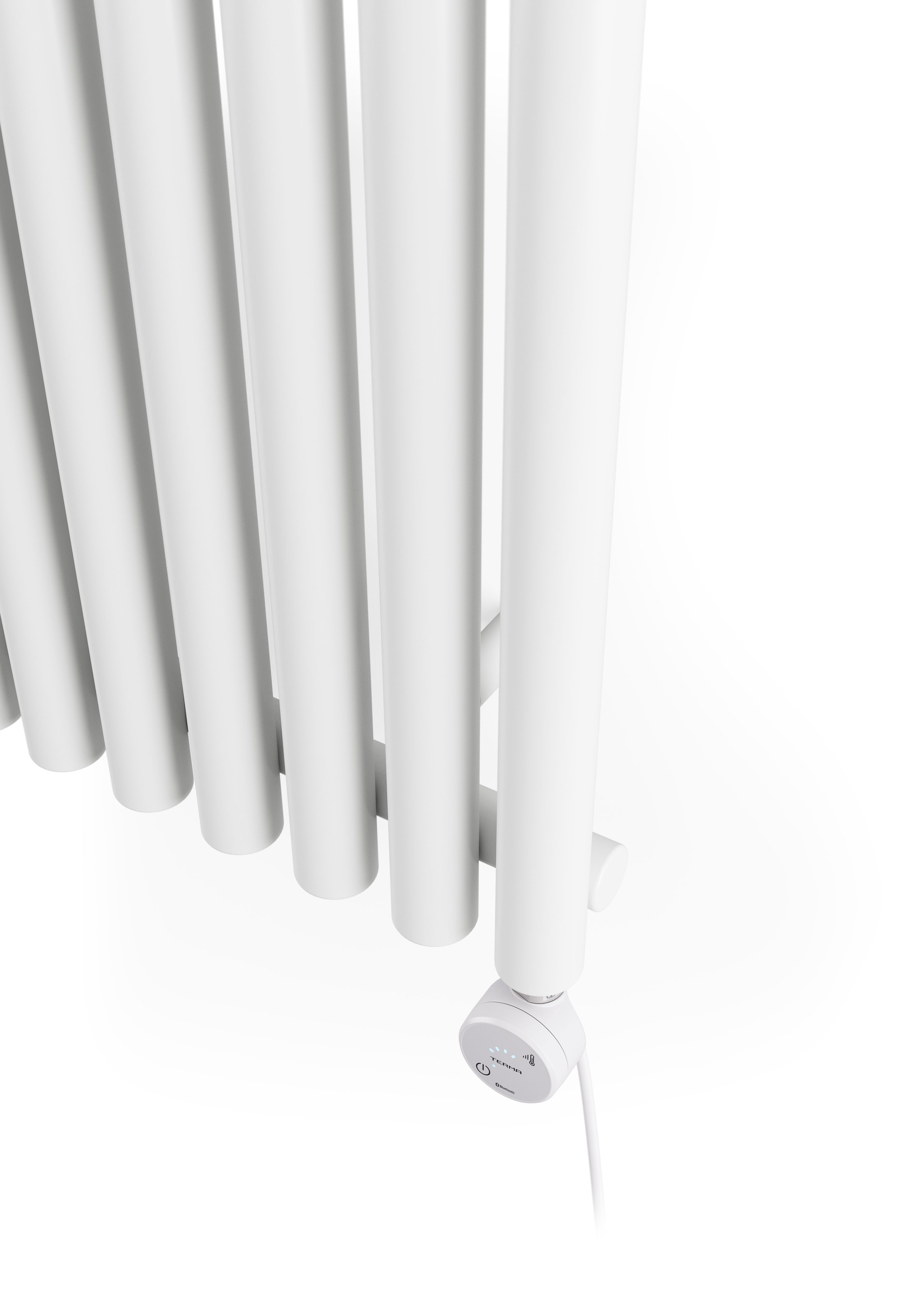 Terma Rolo room White Vertical Electric designer Radiator, (W)480mm x (H)1800mm