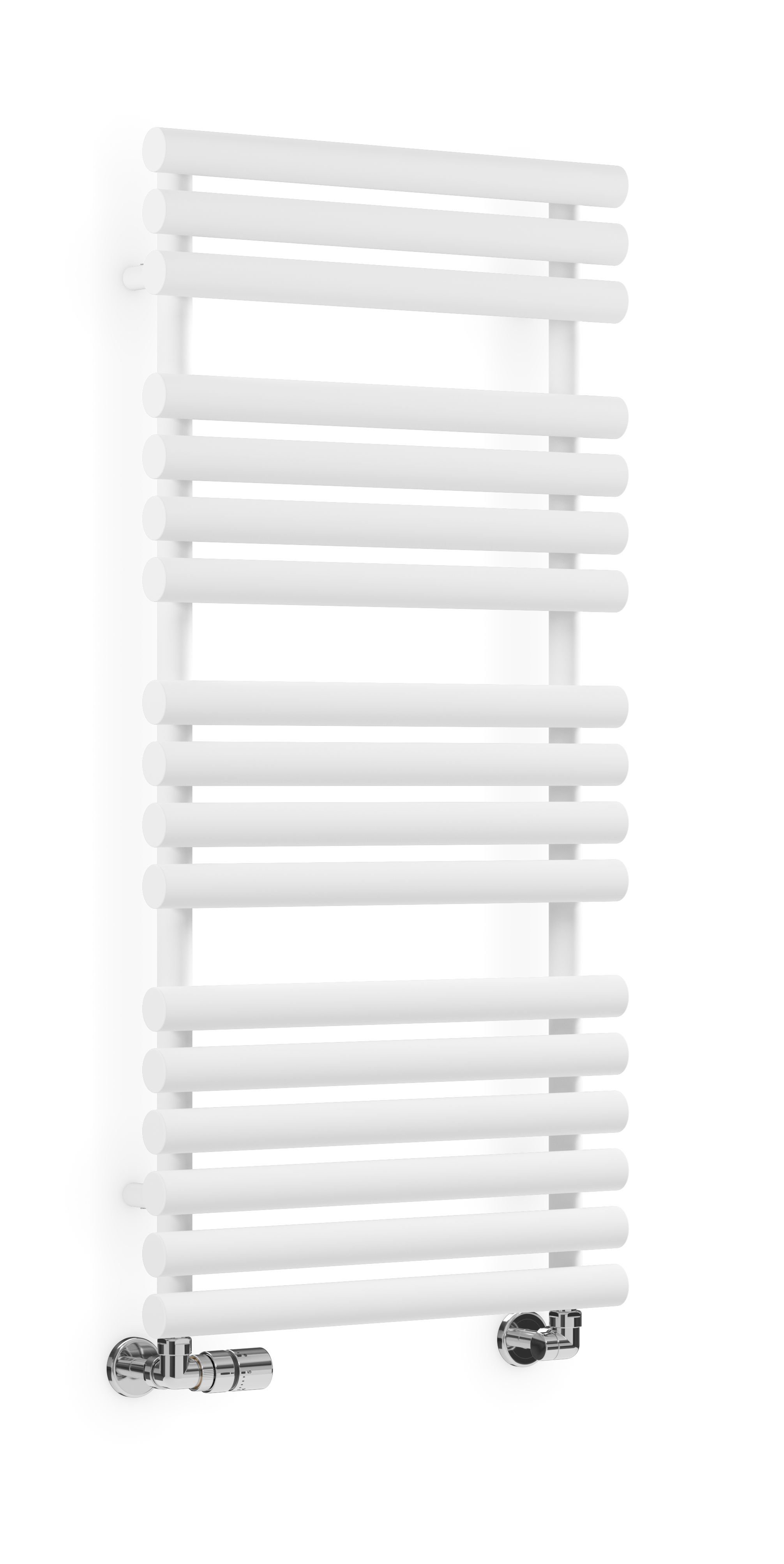 Terma Rolo White Towel warmer (W)520mm x (H)1085mm