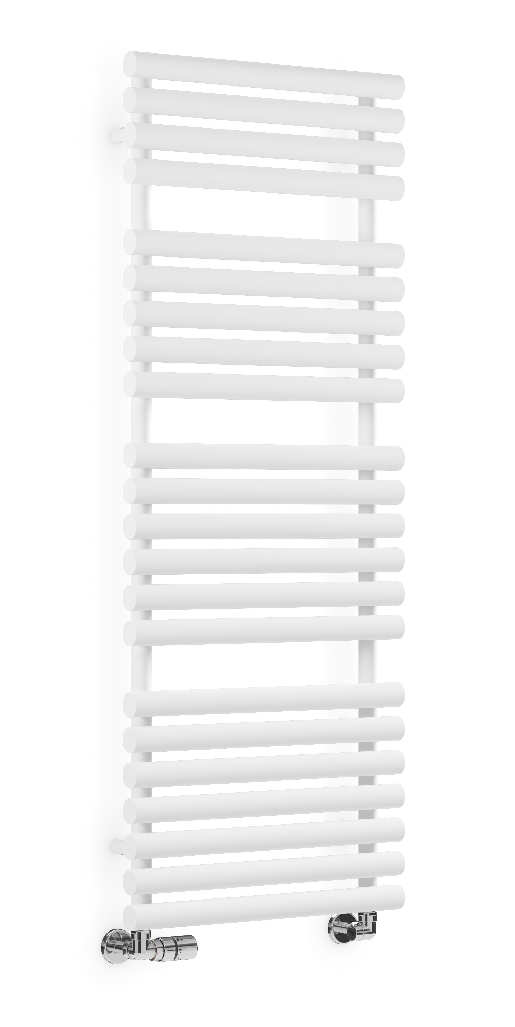 Terma Rolo White Towel warmer (W)520mm x (H)1360mm