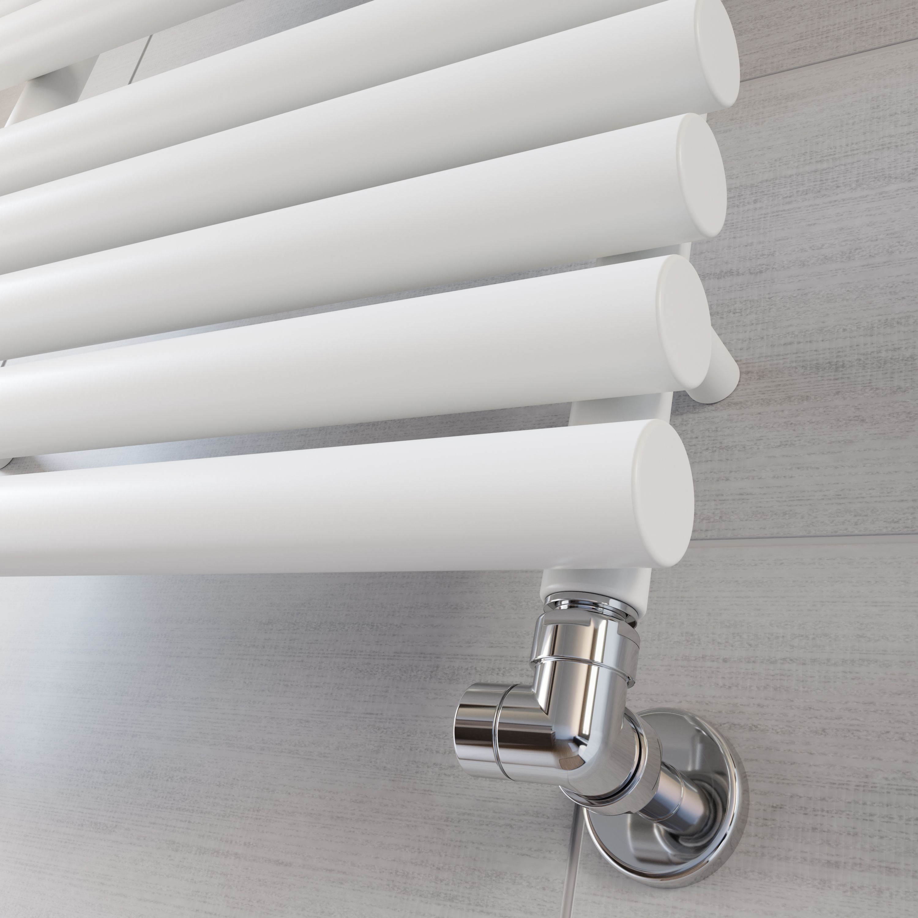 Terma Rolo White Towel warmer (W)520mm x (H)755mm