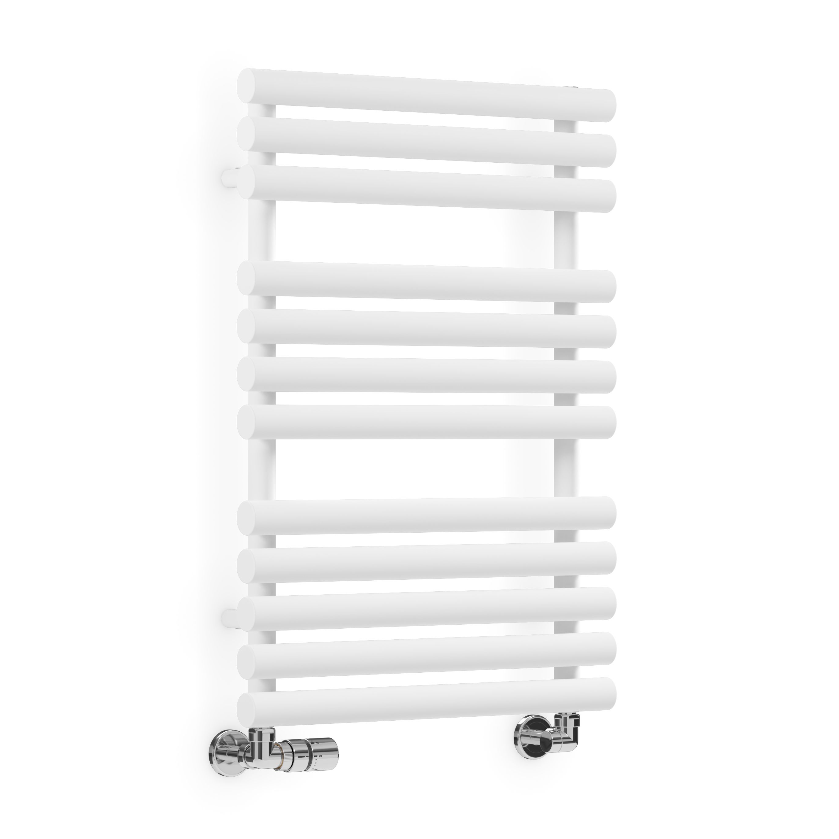 Terma Rolo White Towel warmer (W)520mm x (H)755mm