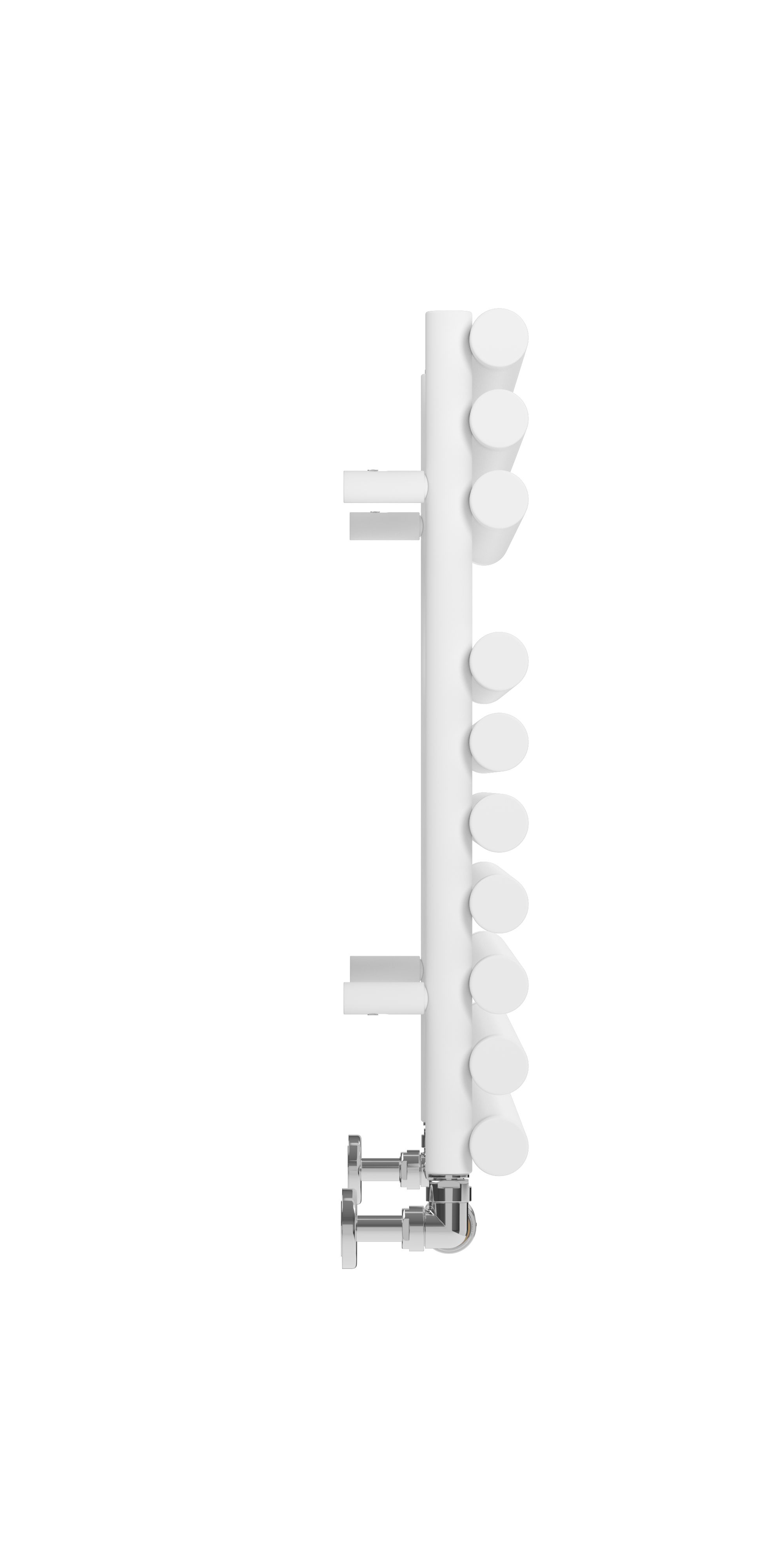 Terma Rolo White Towel warmer (W)900mm x (H)590mm