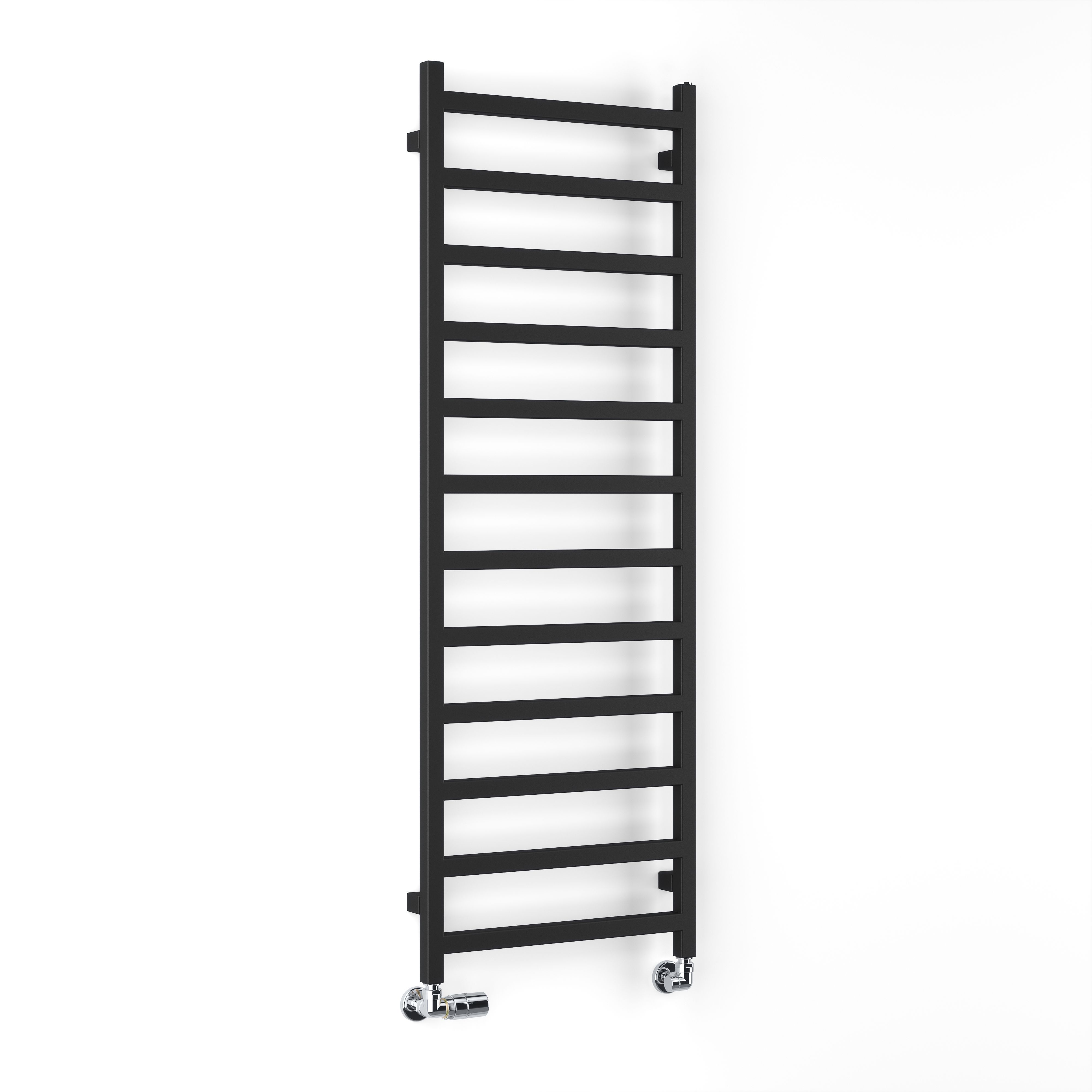 Terma Simple Black Flat Towel warmer (W)500mm x (H)1440mm