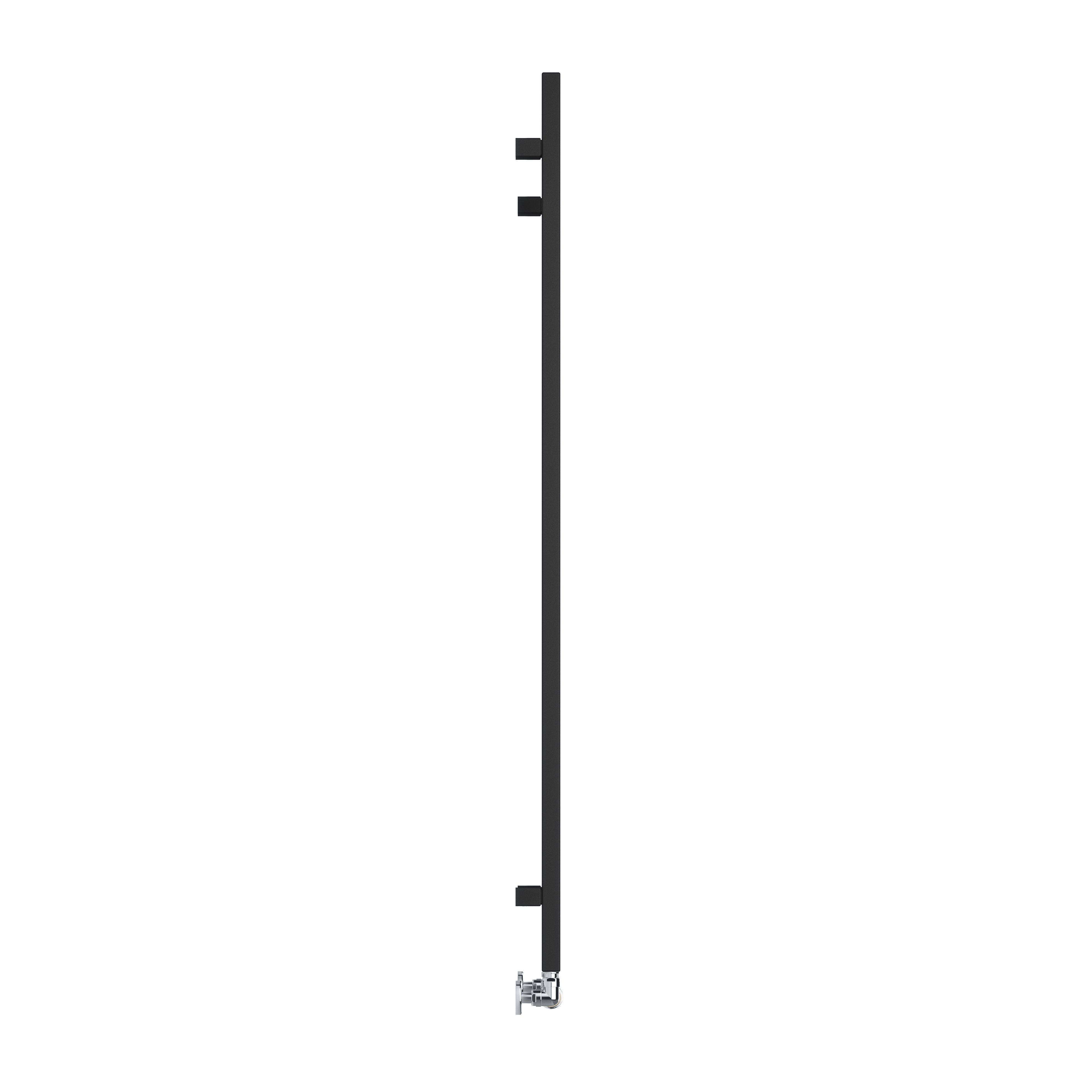 Terma Simple Black Flat Towel warmer (W)500mm x (H)1440mm