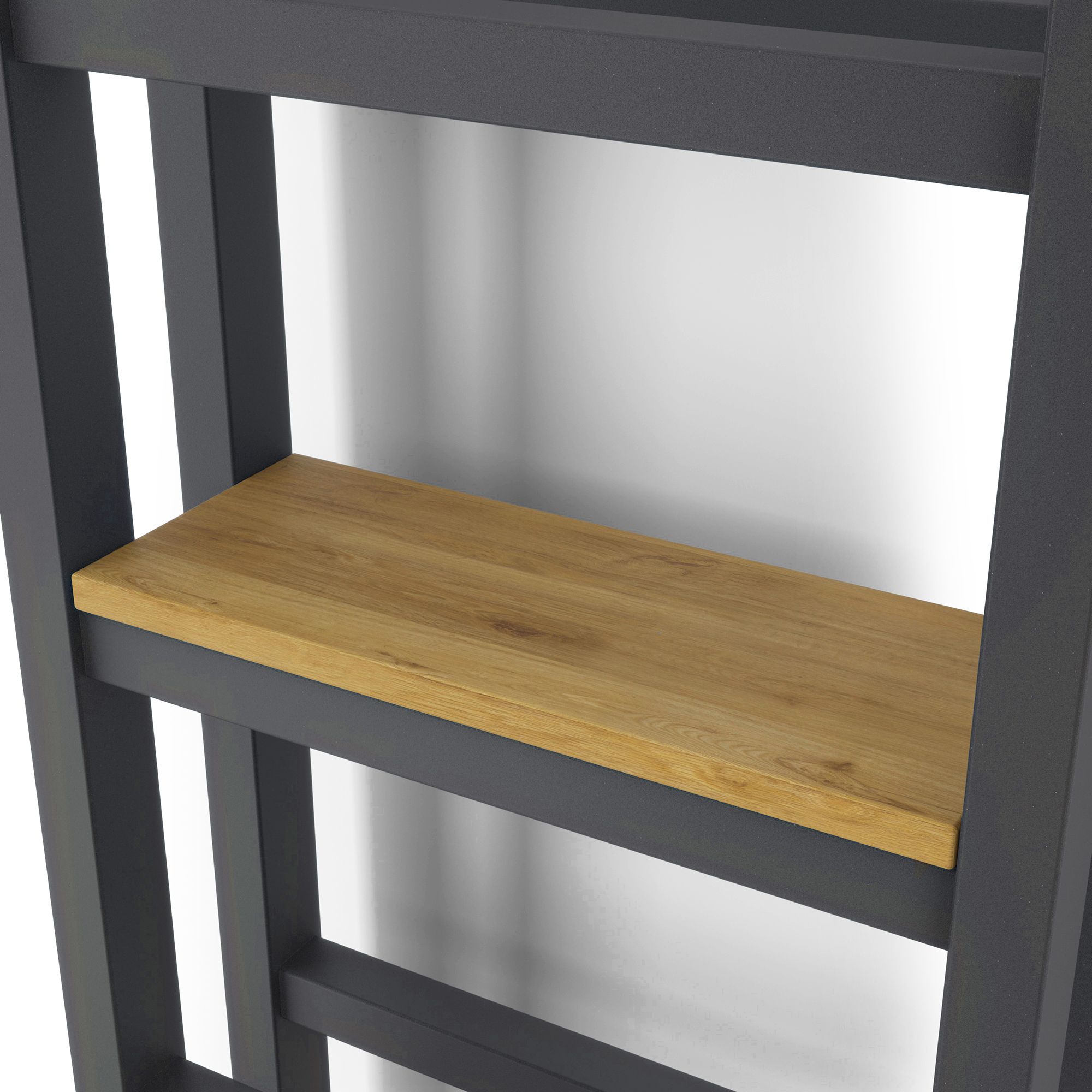 Terma Stand Grey Flat Towel warmer (W)400mm x (H)1150mm