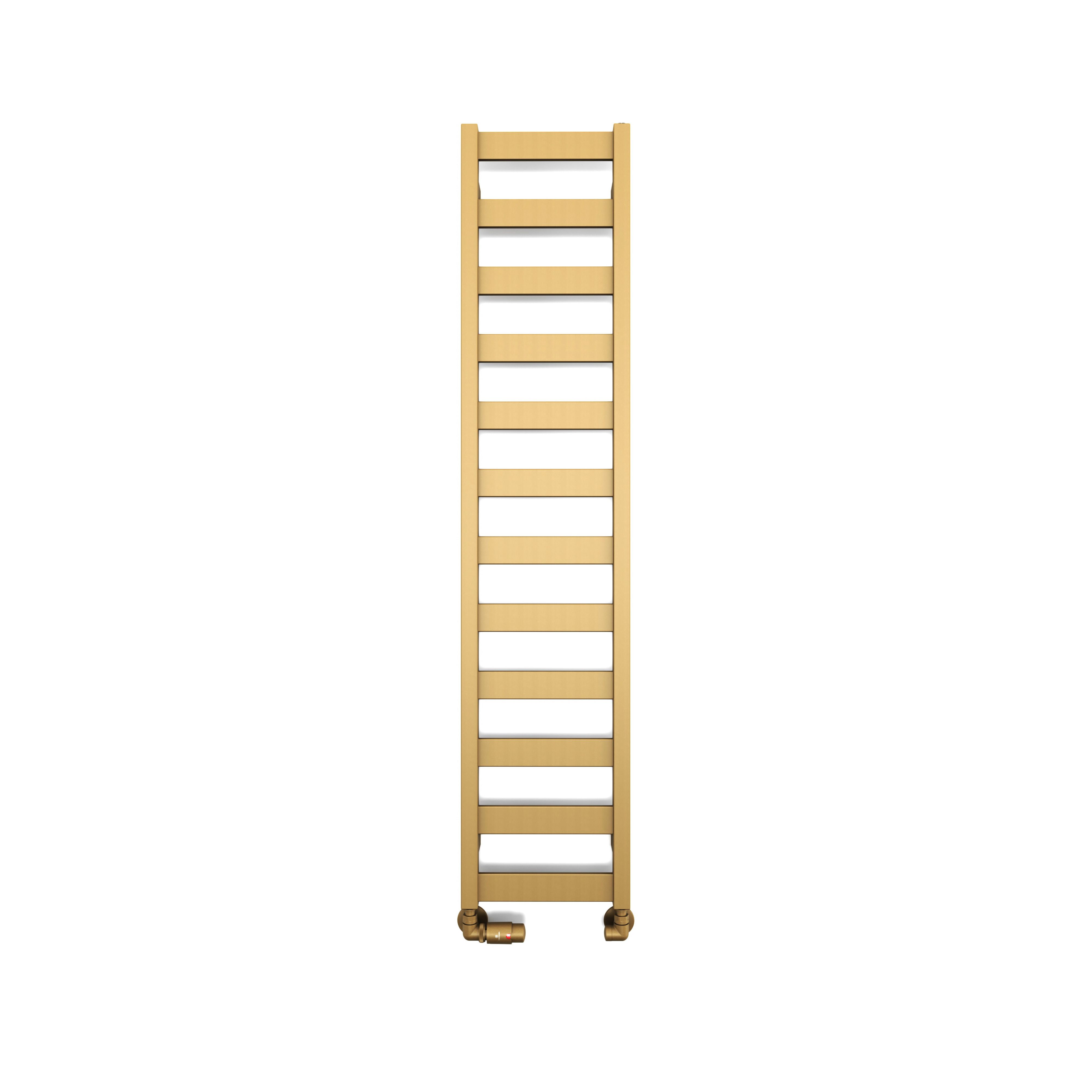 Terma Vivo Brass 1215BTU Vertical Towel radiator (W)300mm x (H)1390mm