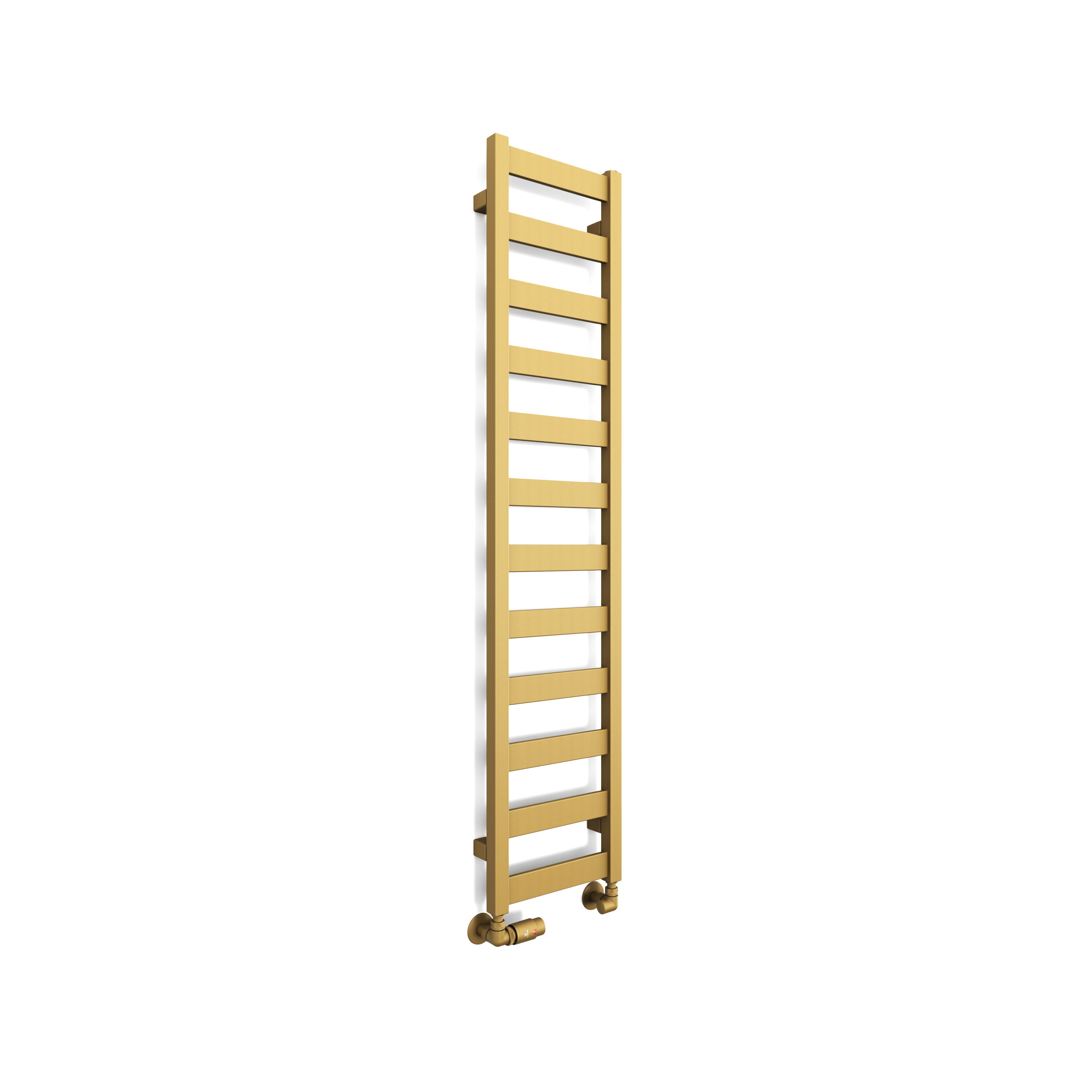 Terma Vivo Brass 1215BTU Vertical Towel radiator (W)300mm x (H)1390mm
