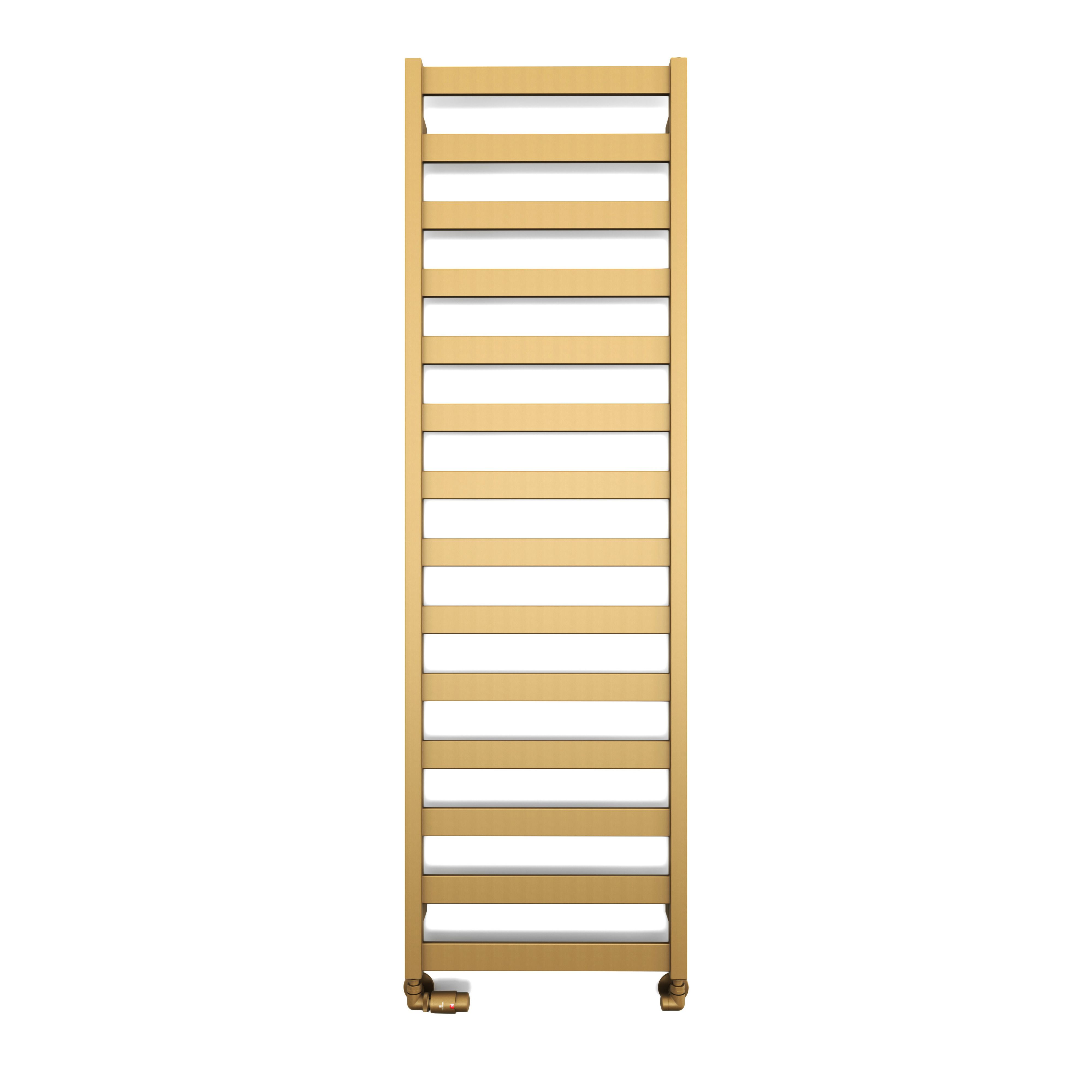 Terma Vivo Brass 2018BTU Vertical Towel radiator (W)500mm x (H)1630mm