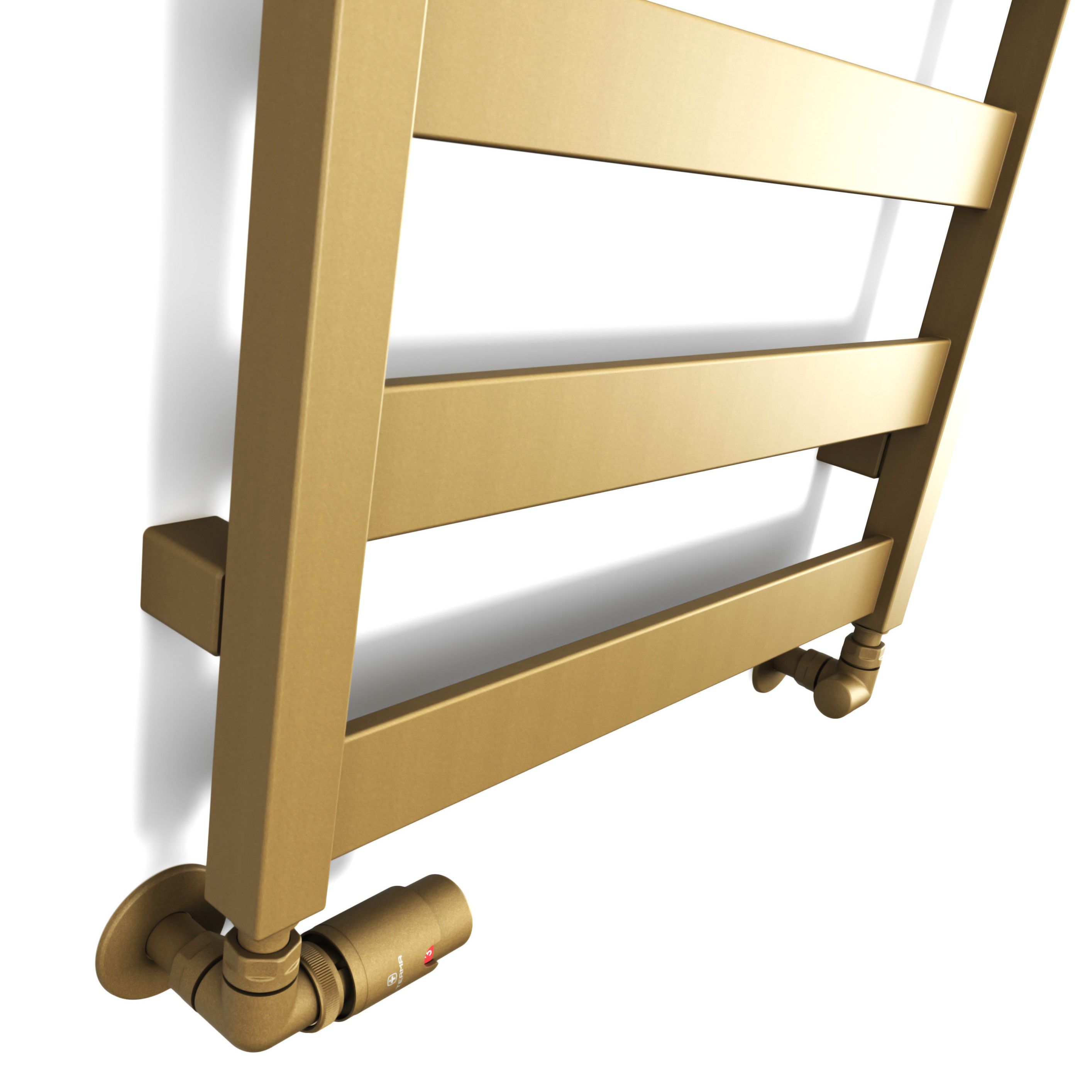 Terma Vivo Brass 2018BTU Vertical Towel radiator (W)500mm x (H)1630mm