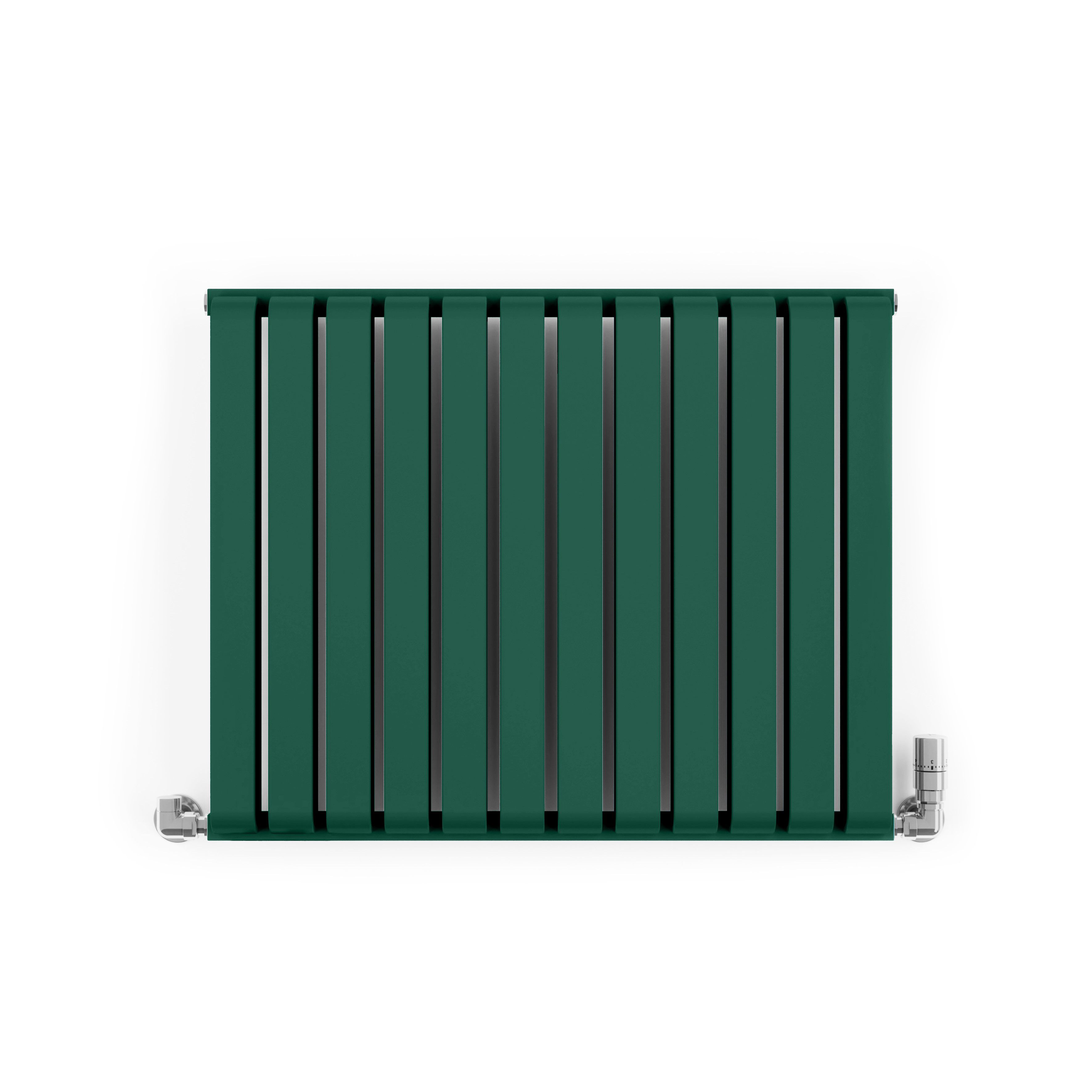 Terma Warp Room Green Hydronic Horizontal Designer 2960BTU Radiator, (W)785mm x (H)630mm
