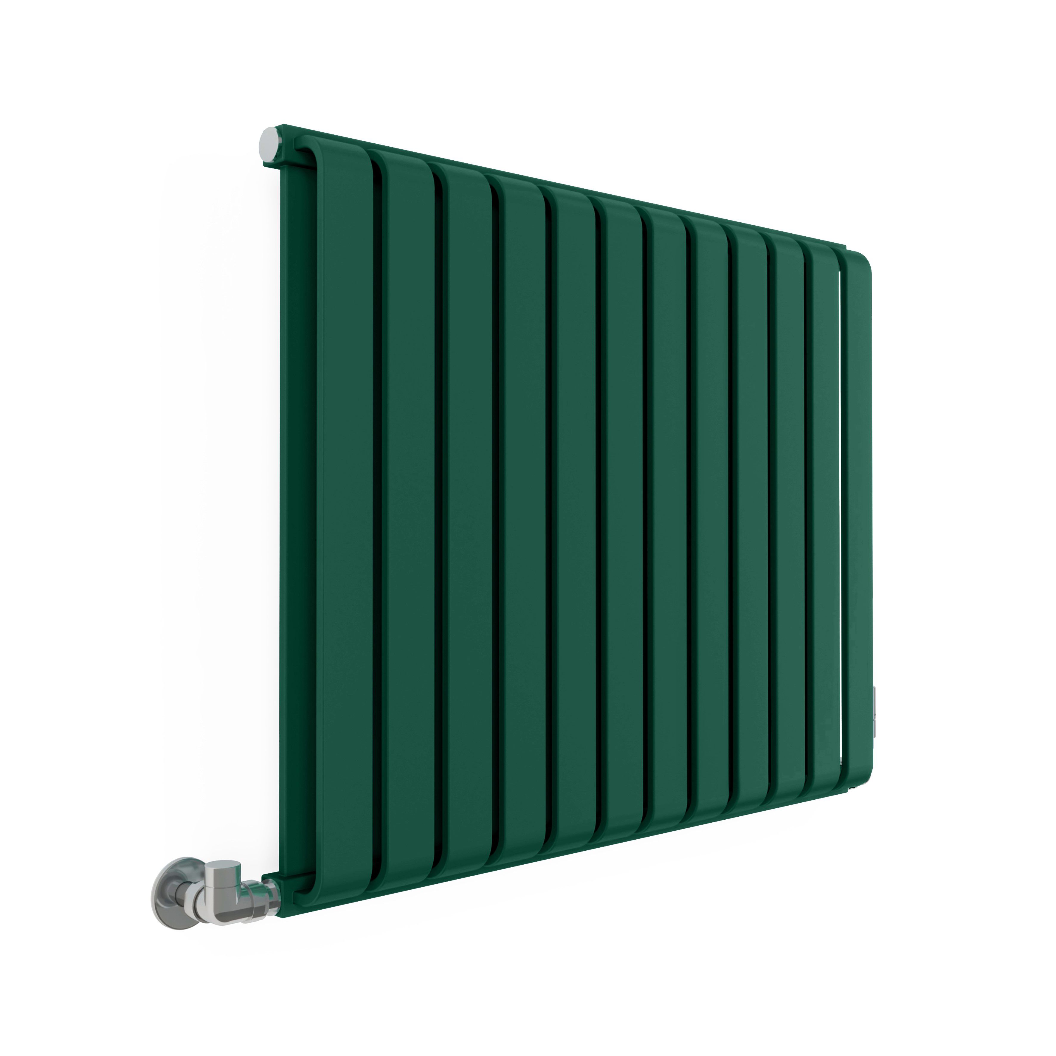 Terma Warp Room Green Hydronic Horizontal Designer 2960BTU Radiator, (W)785mm x (H)630mm
