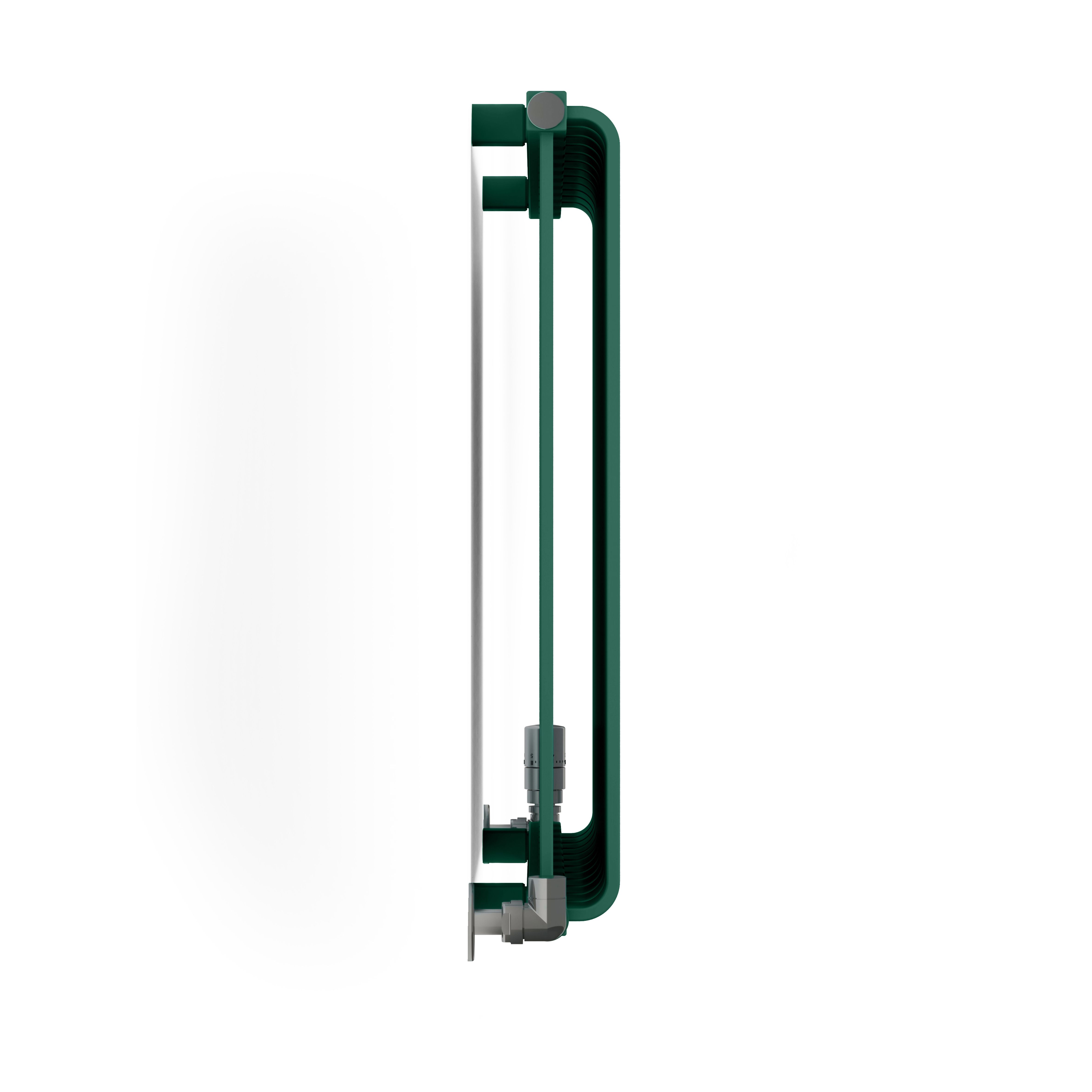 Terma Warp Room Green Hydronic Horizontal Designer 2960BTU Radiator, (W)785mm x (H)630mm