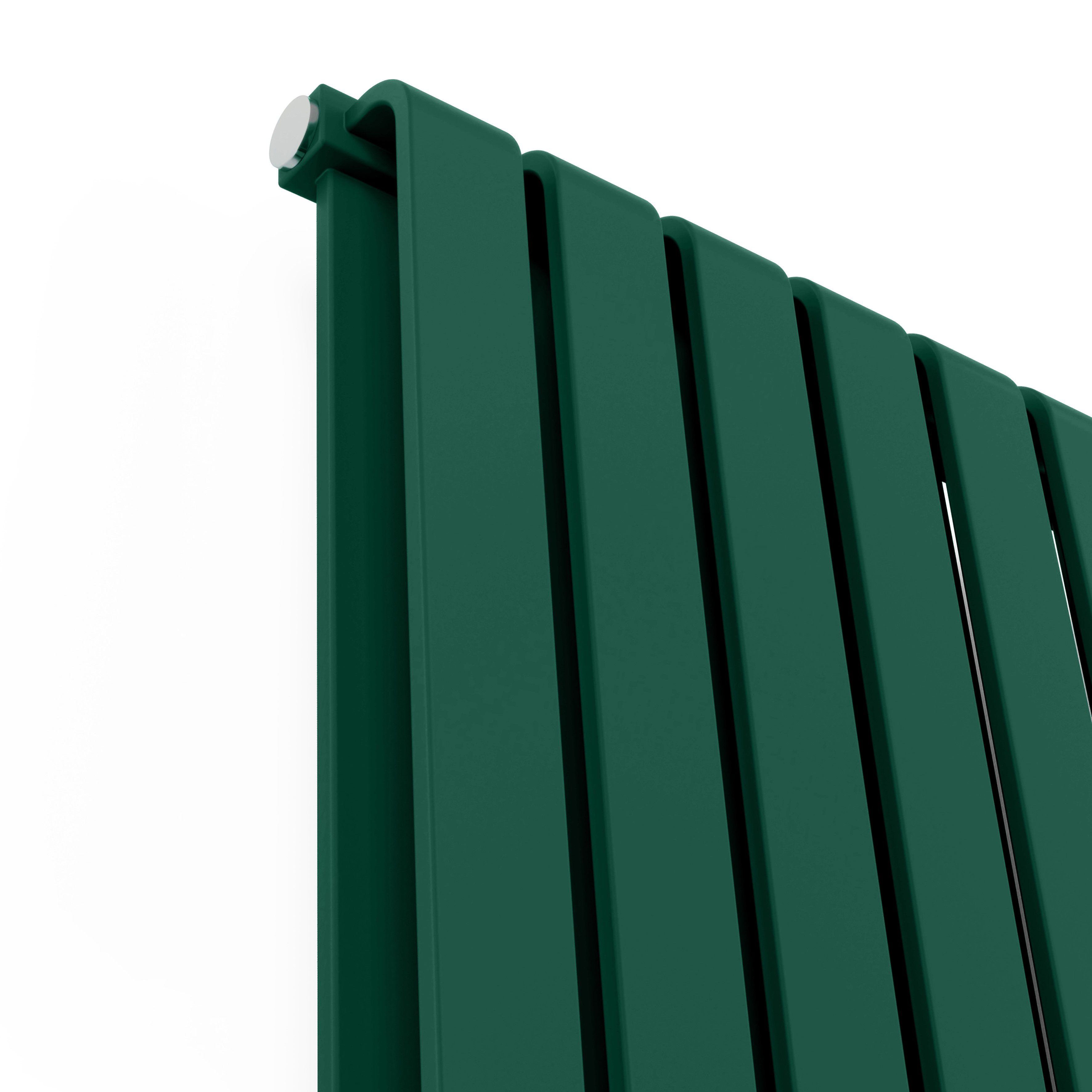 Terma Warp Room Green Hydronic Horizontal Designer 2960BTU Radiator, (W)785mm x (H)630mm