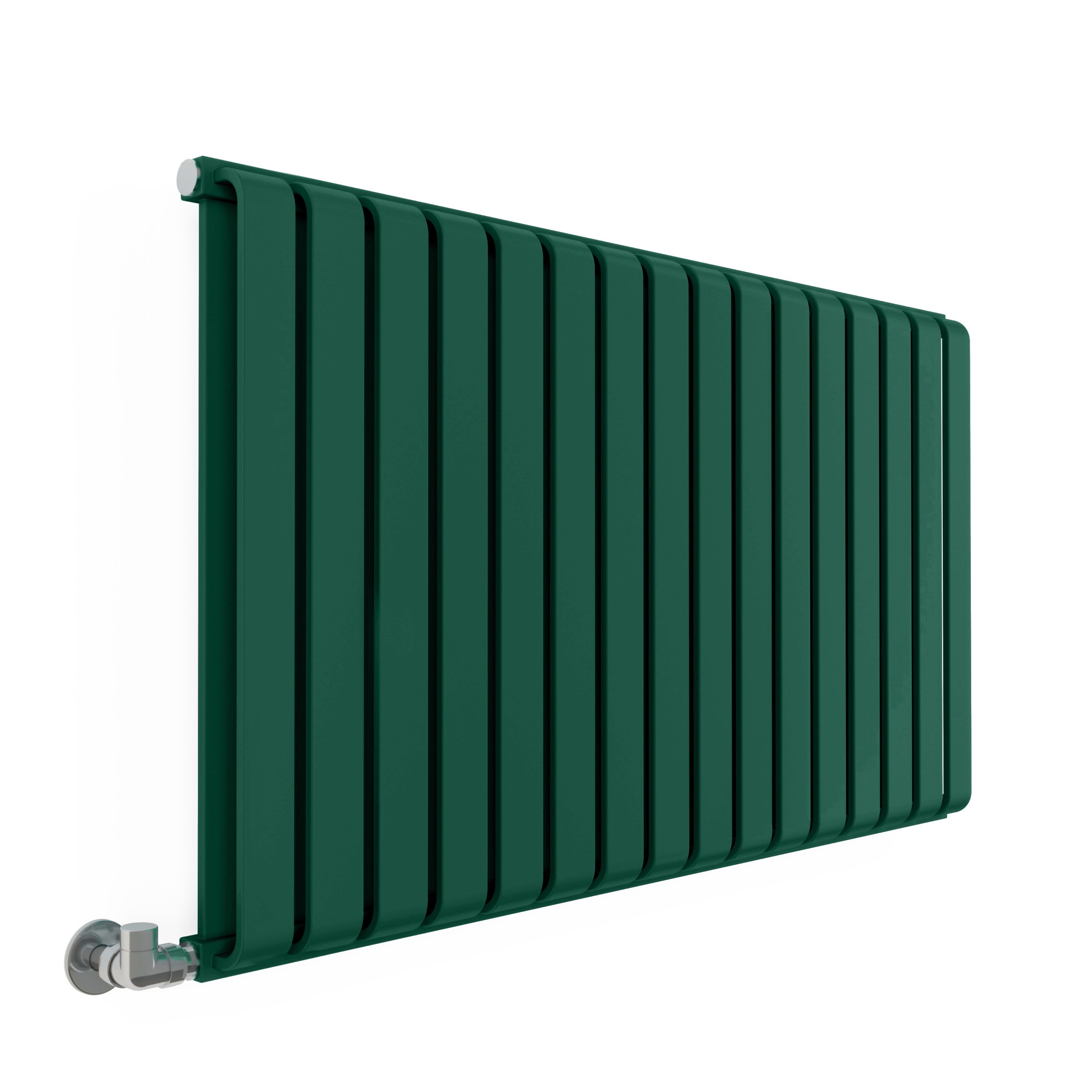 Terma Warp Room Green Hydronic Horizontal Designer 3945BTU Radiator, (W)1045mm x (H)630mm