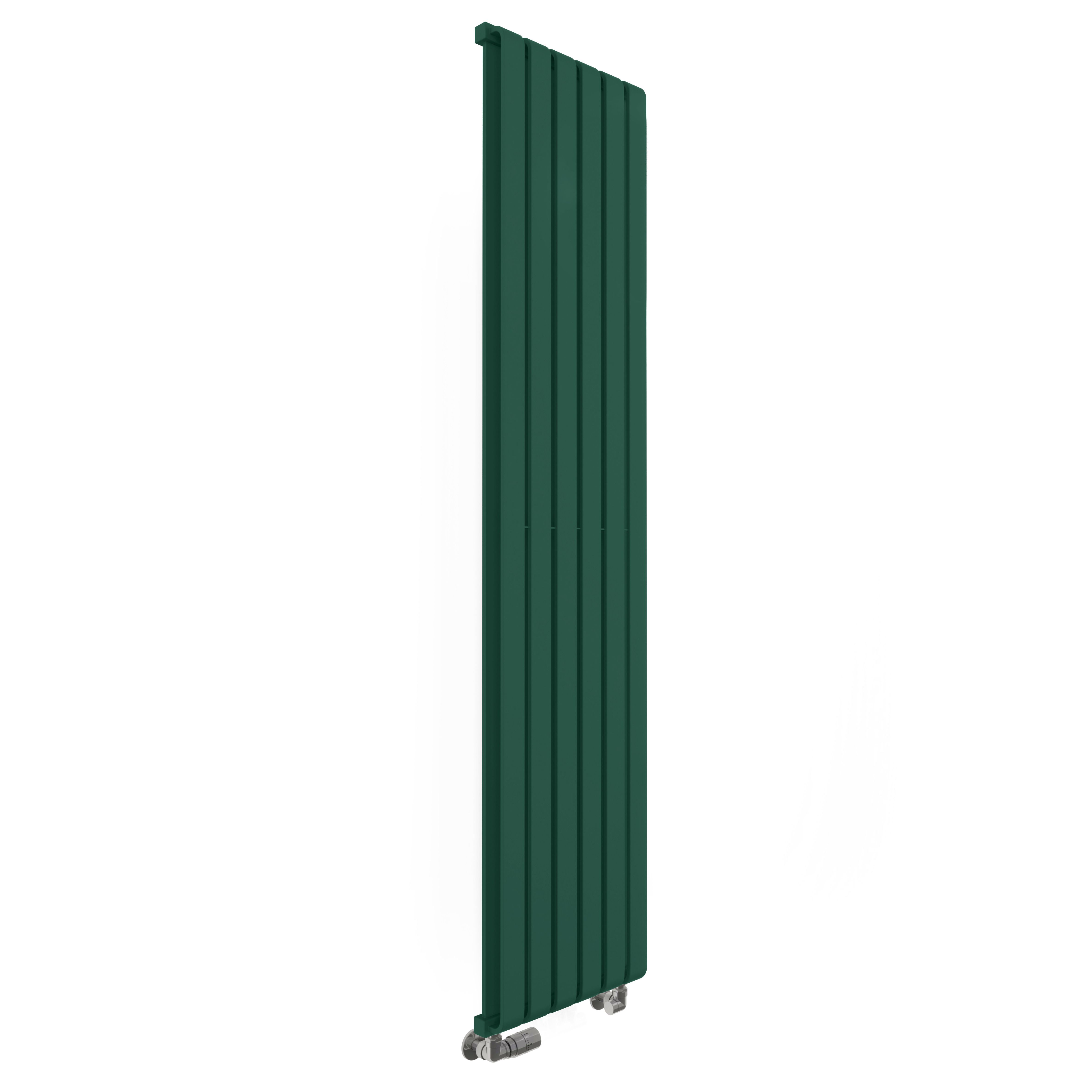 Terma Warp Room Green Hydronic Vertical Designer 3870BTU Radiator, (W)395mm x (H)1800mm