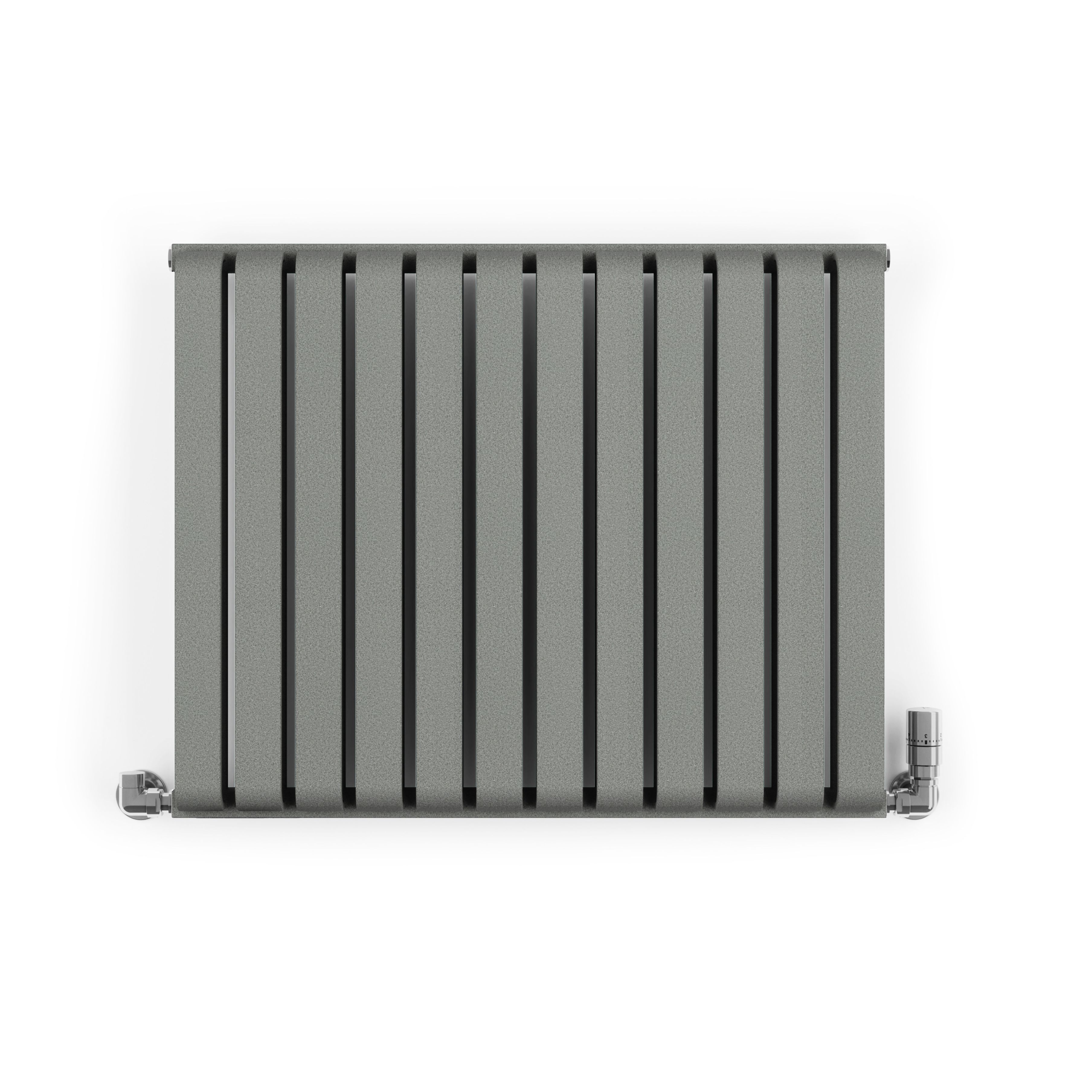 Terma Warp Room Salt n Pepper Hydronic Horizontal Designer 2960BTU Radiator, (W)785mm x (H)630mm