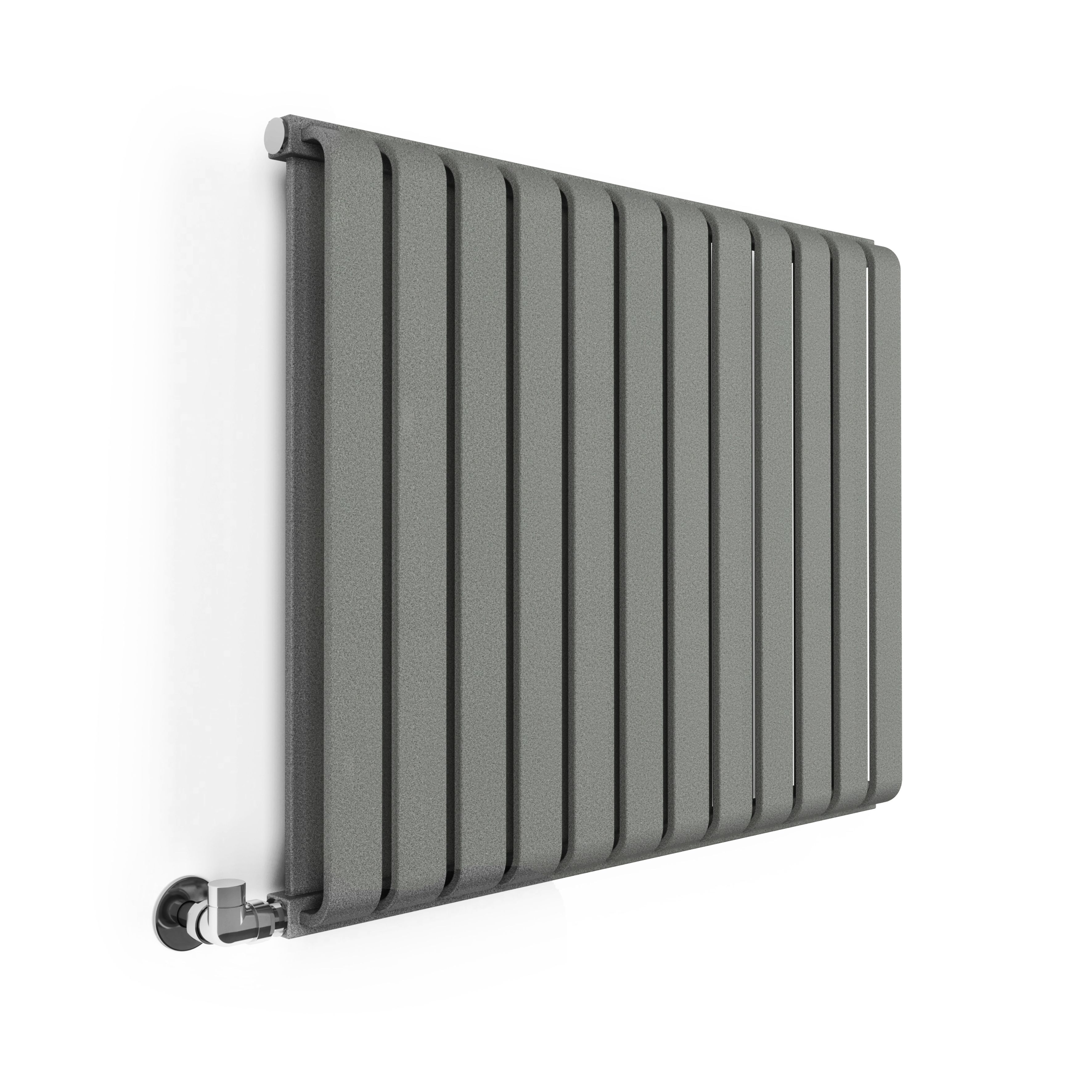 Terma Warp Room Salt n Pepper Hydronic Horizontal Designer 2960BTU Radiator, (W)785mm x (H)630mm
