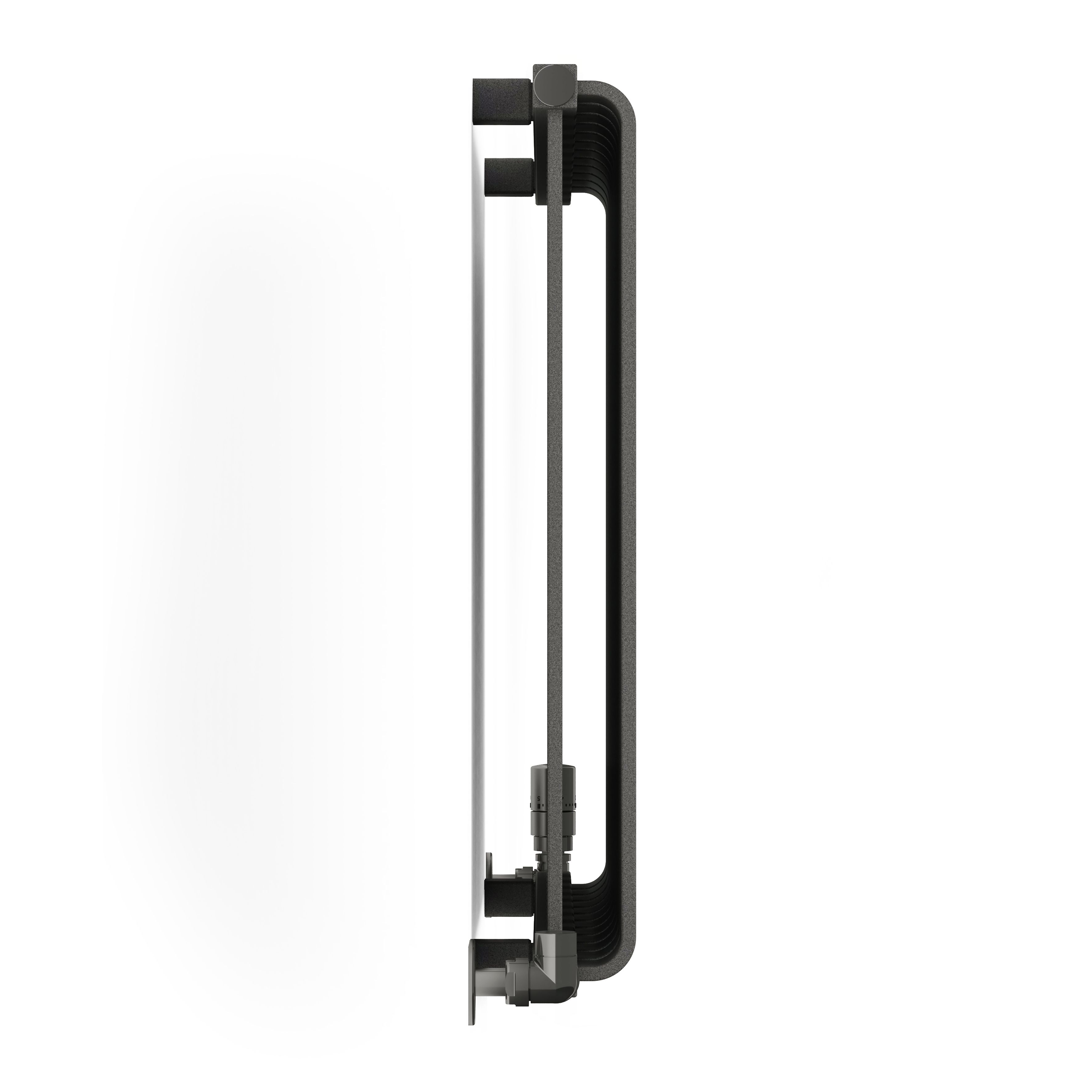 Terma Warp Room Salt n Pepper Hydronic Horizontal Designer 2960BTU Radiator, (W)785mm x (H)630mm