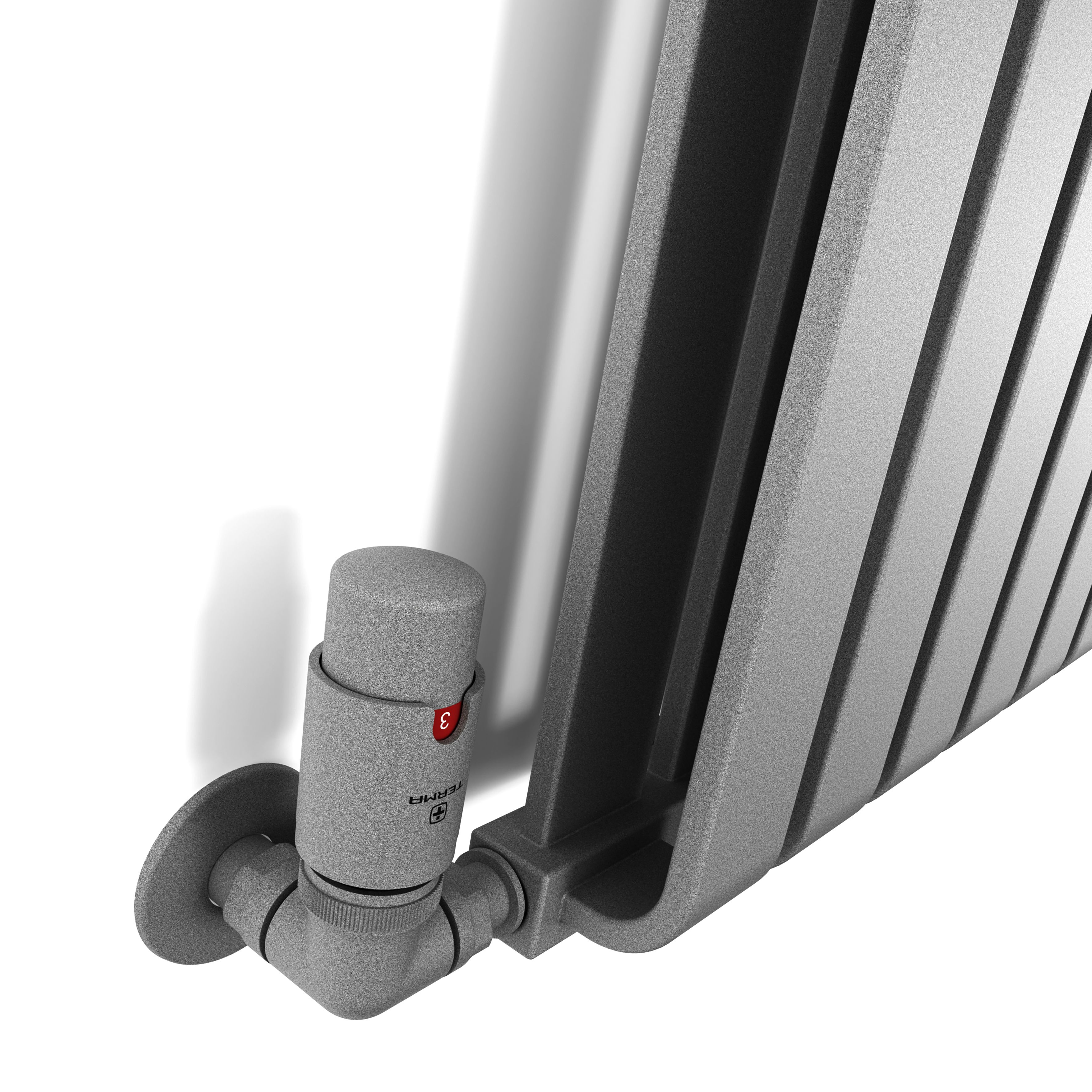 Terma Warp Room Salt n Pepper Hydronic Horizontal Designer 2960BTU Radiator, (W)785mm x (H)630mm