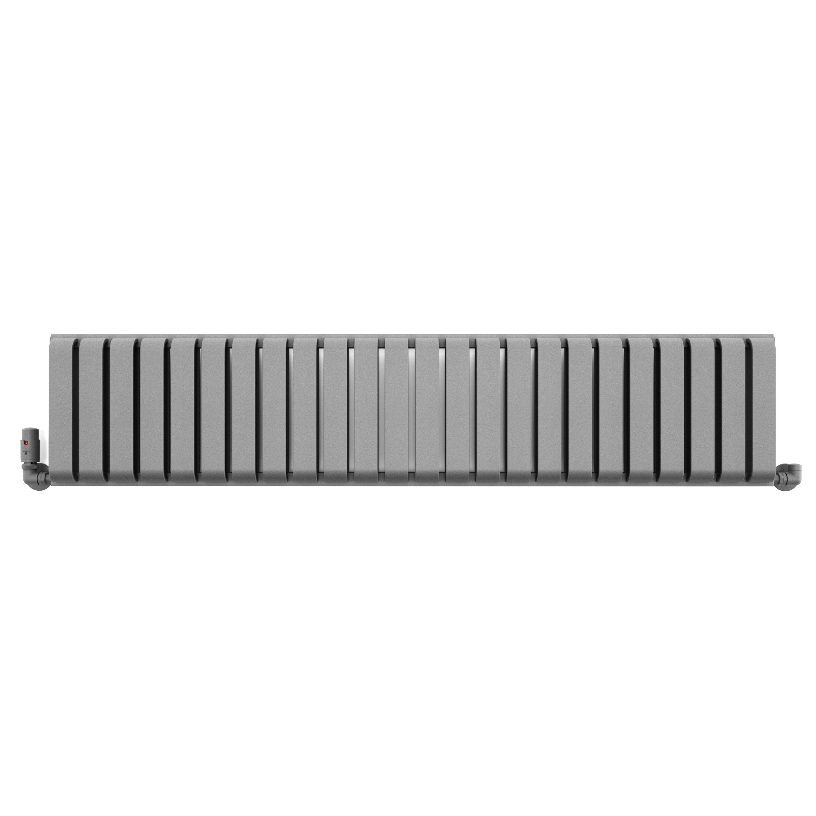 Terma Warp Room Salt n Pepper Hydronic Horizontal Designer 3317BTU Radiator, (W)1565mm x (H)330mm