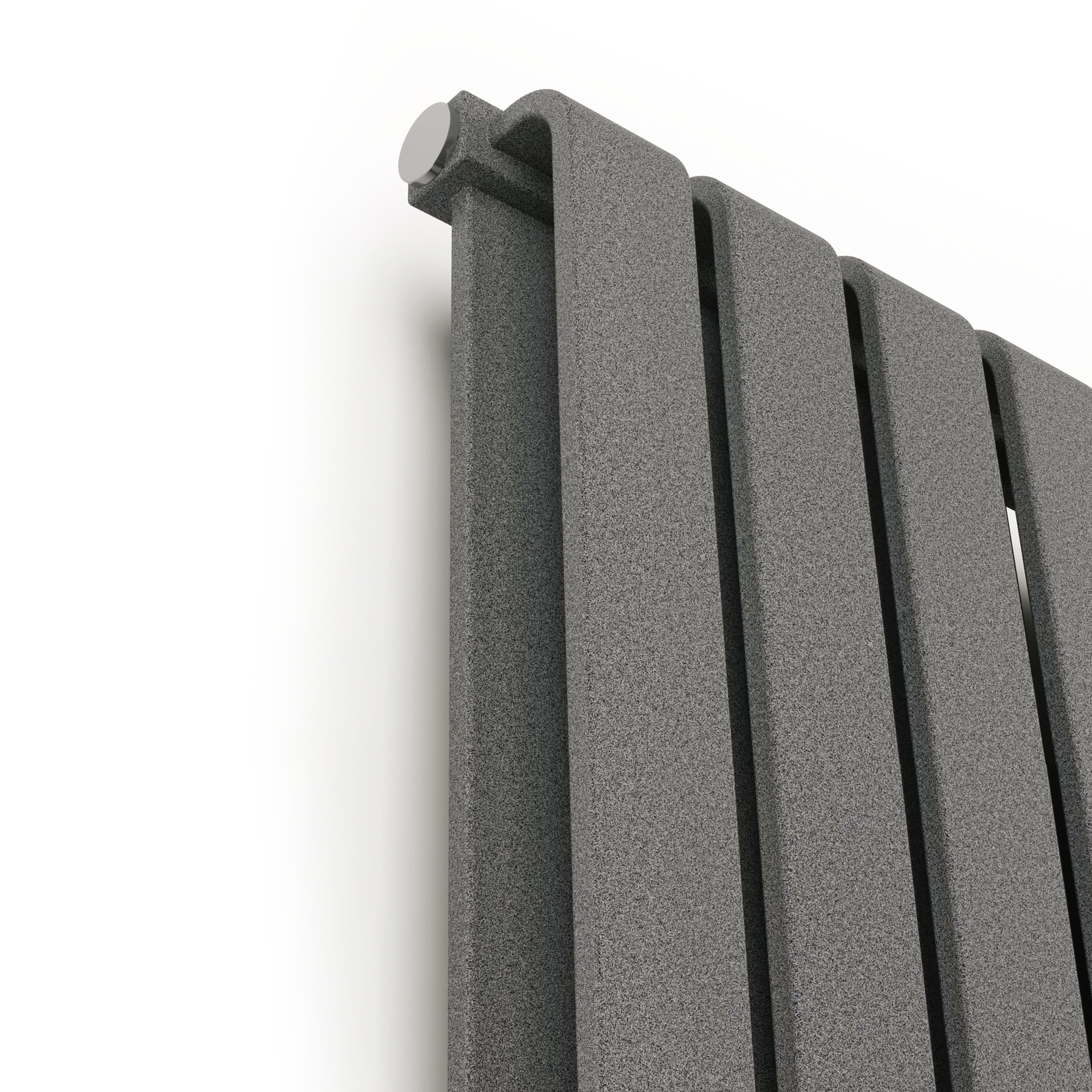 Terma Warp Room Salt n Pepper Hydronic Horizontal Designer 3317BTU Radiator, (W)1565mm x (H)330mm